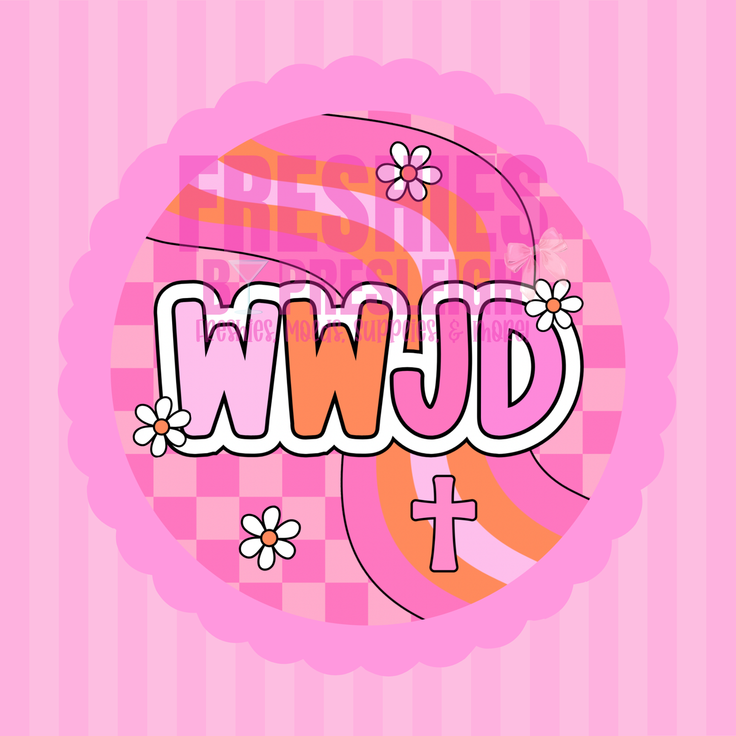 WWJD Freshie Card Stock