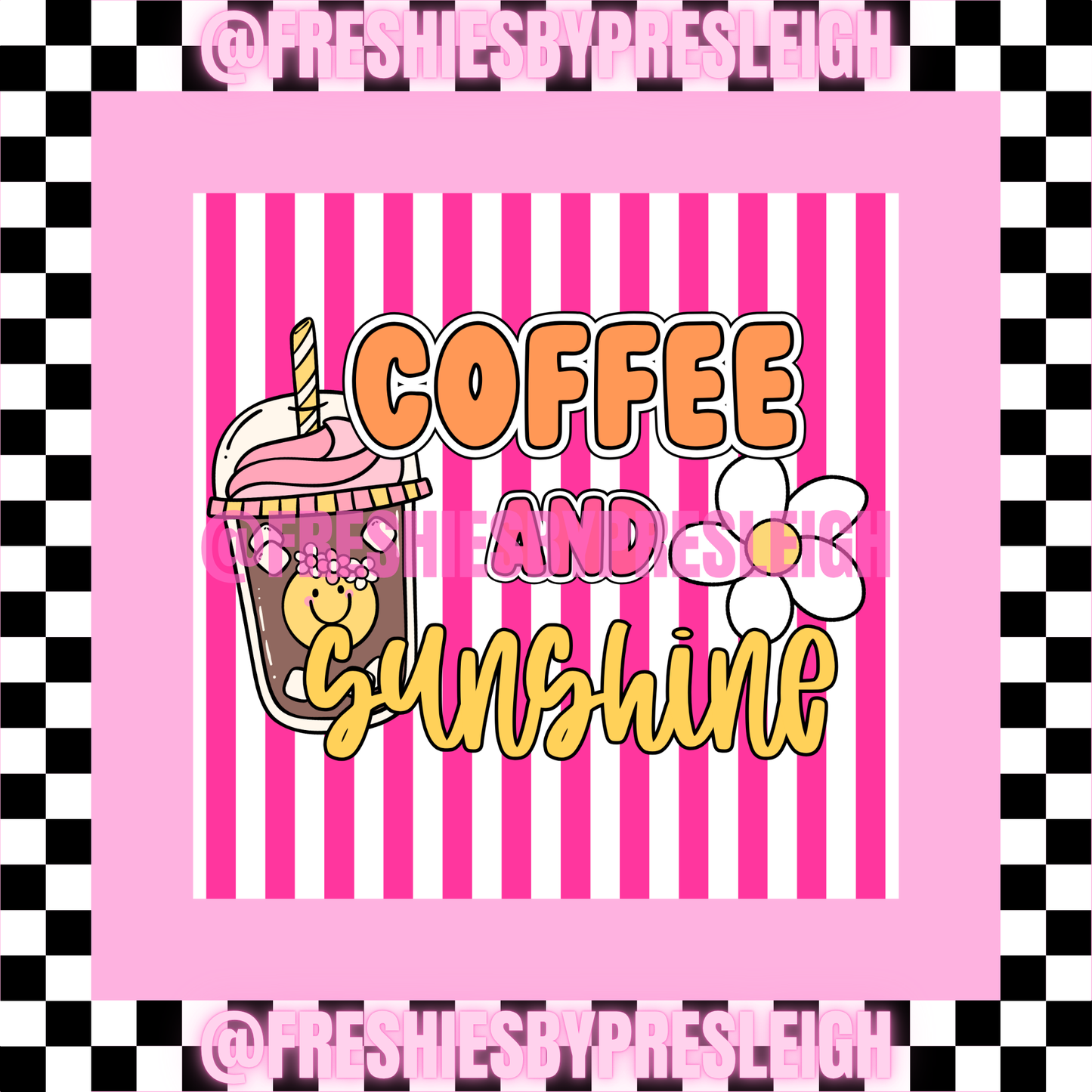 Coffee & Sunshine Freshie Card Stock