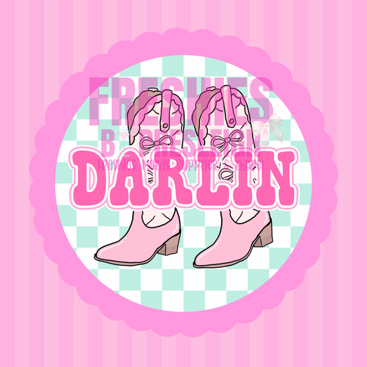 Darlin Boots Freshie Card Stock