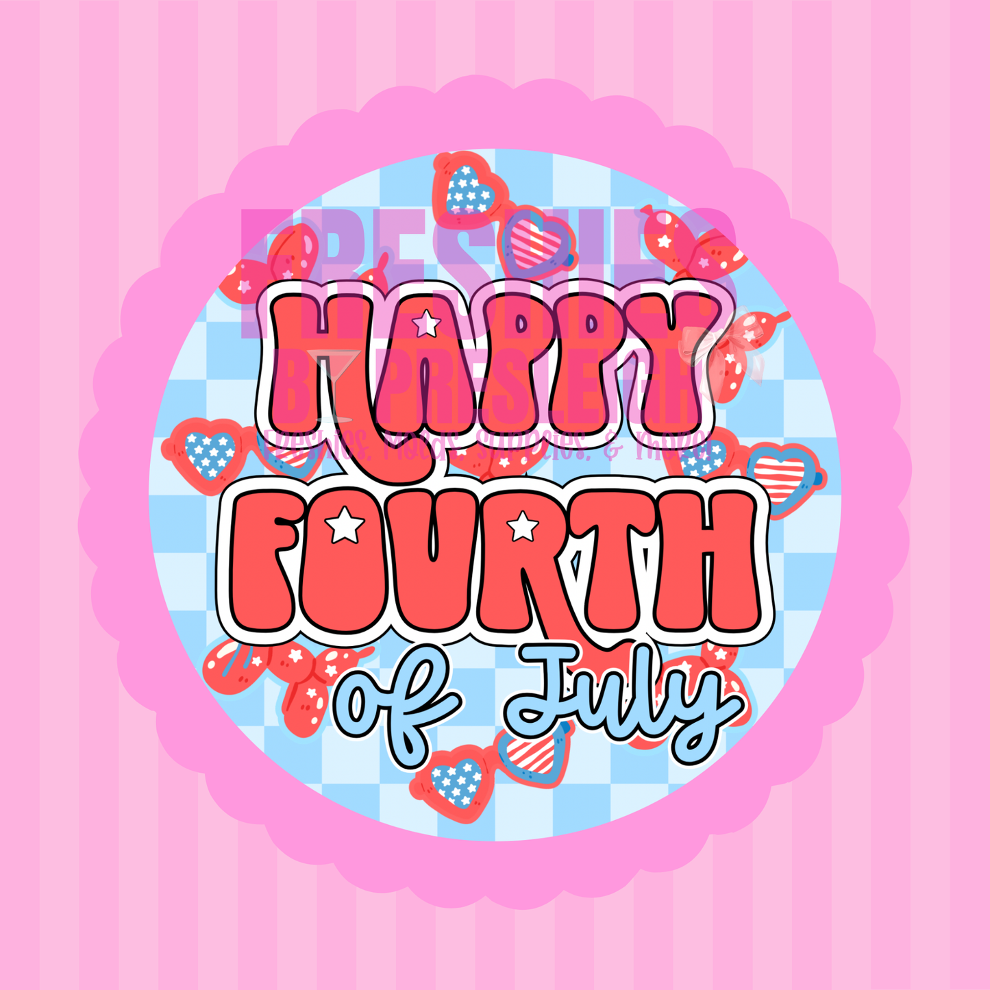Happy Fourth Freshie Card Stock