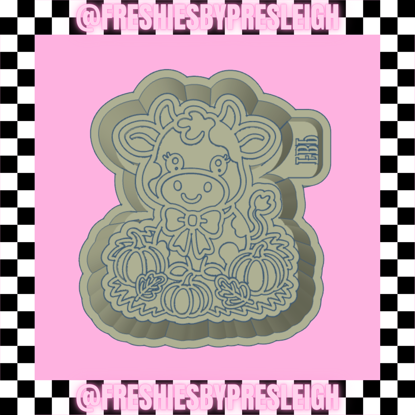 Fall Cow Freshie Mold