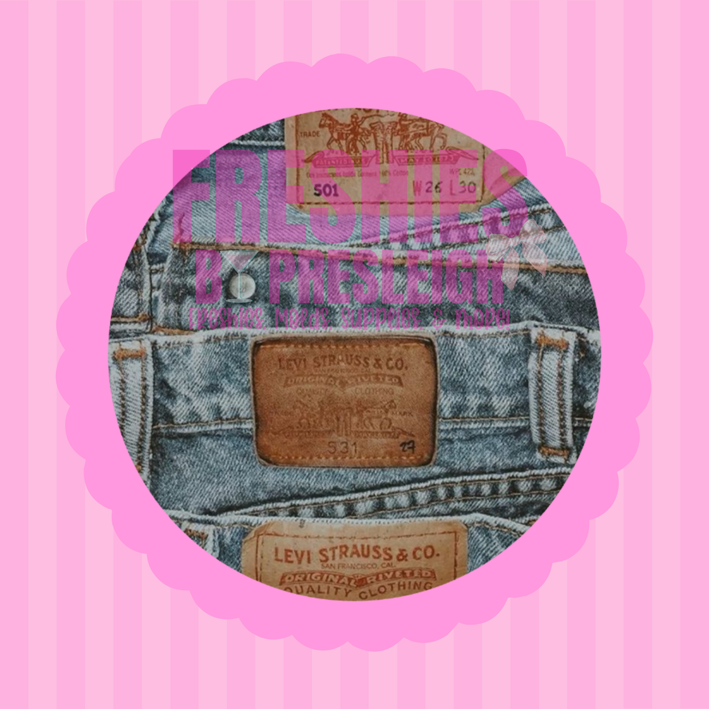 Jeans Freshie Card Stock