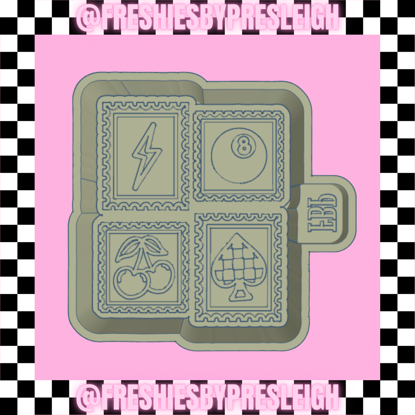 Western Stamp Freshie Mold