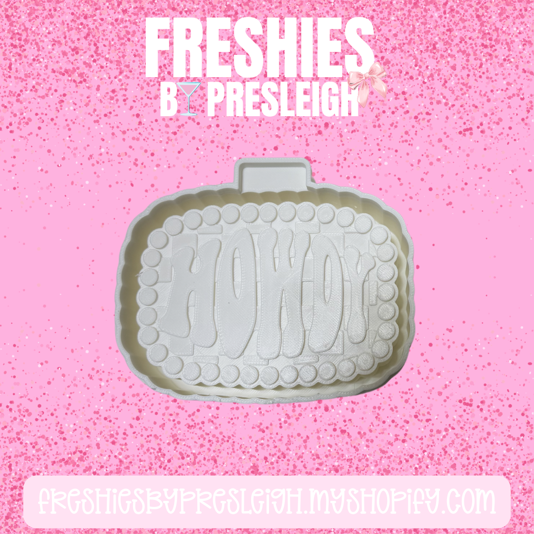 Howdy Buckle Freshie Mold