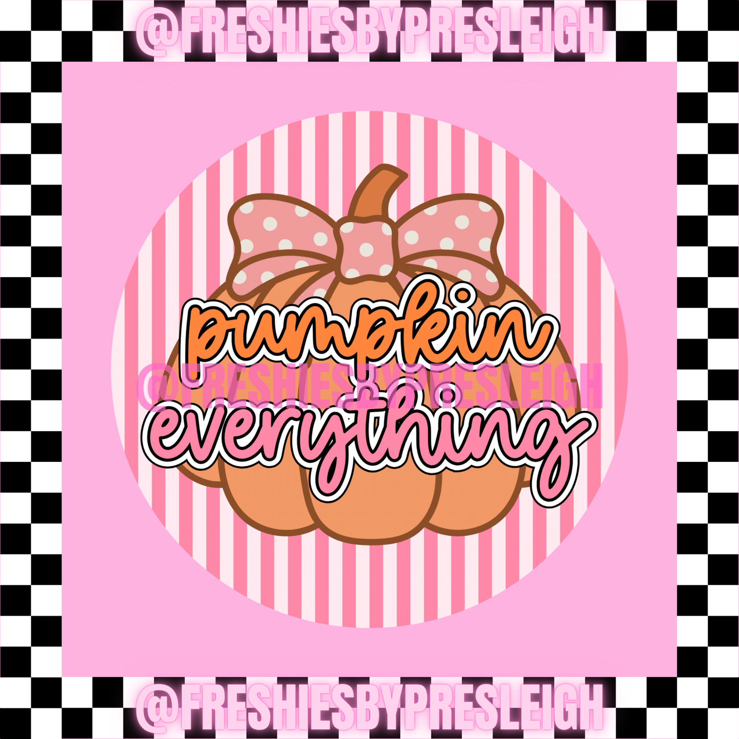 Pumpkin Everything Freshie Card Stock