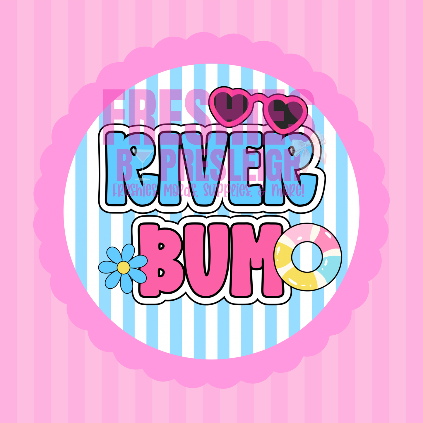 River Bum Freshie Card Stock