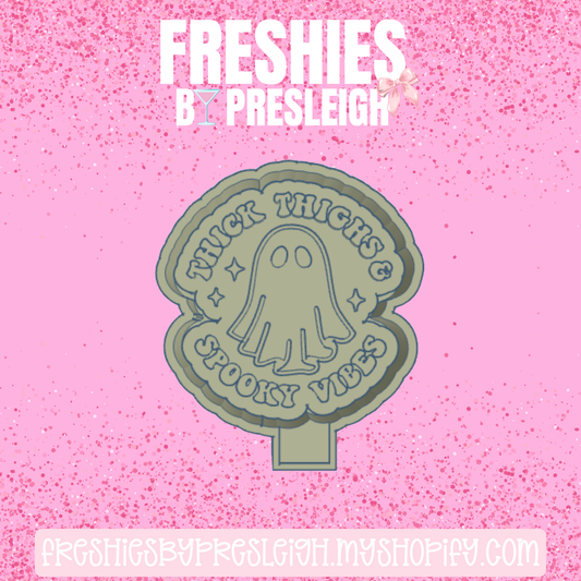 Thick Thighs & Spooky Vibes Freshie Mold