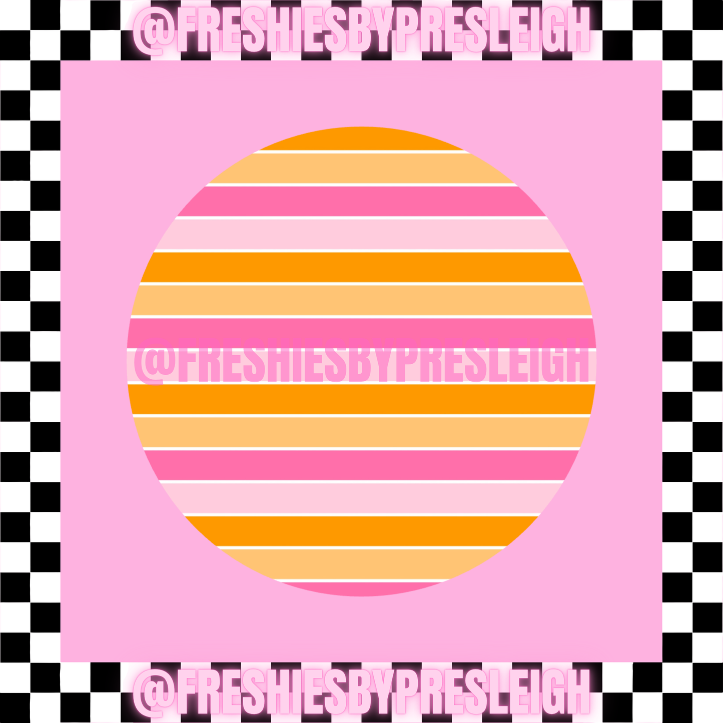 Fall Pattern (Round) Freshie Card Stock