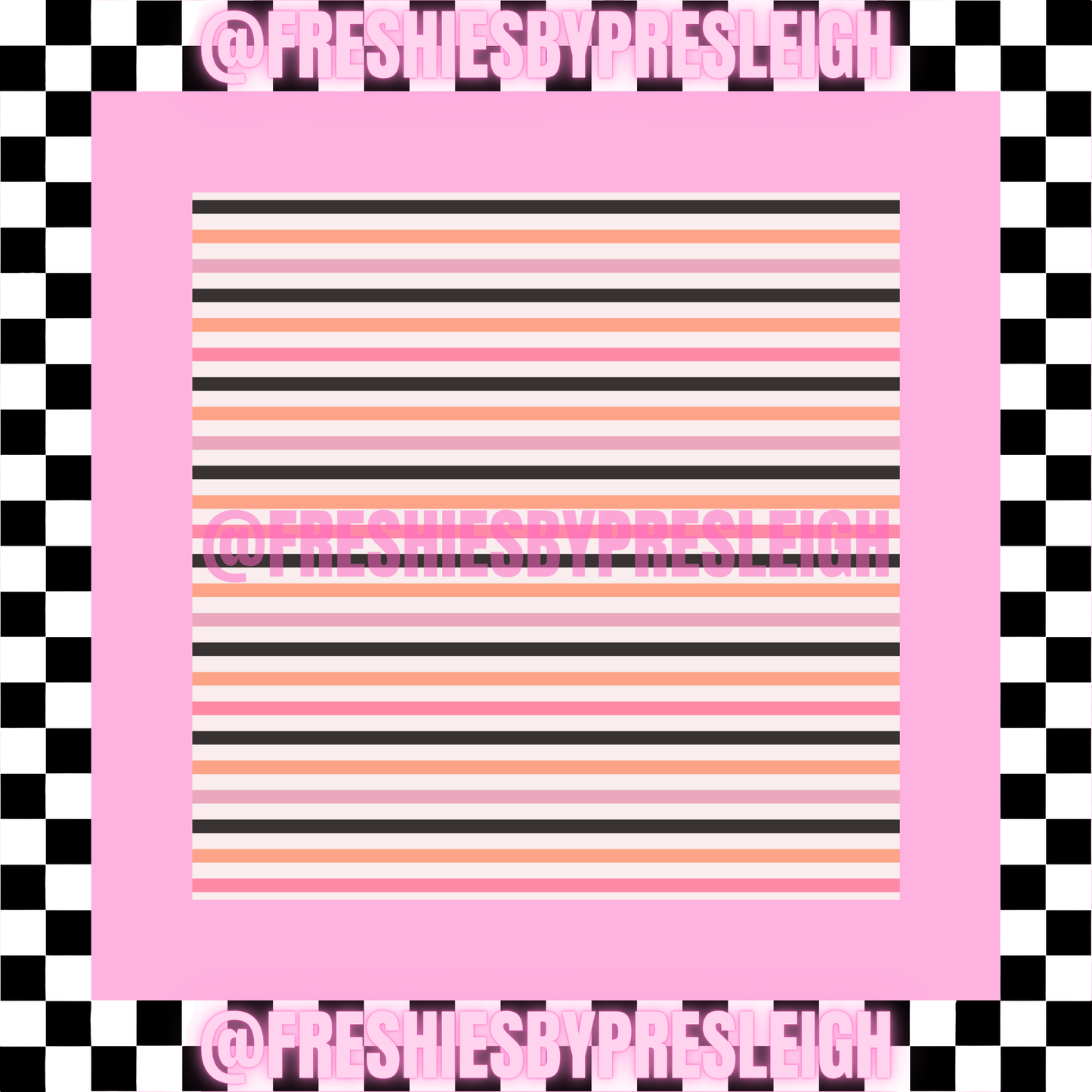 Fall Pattern (Square) Freshie Card Stock