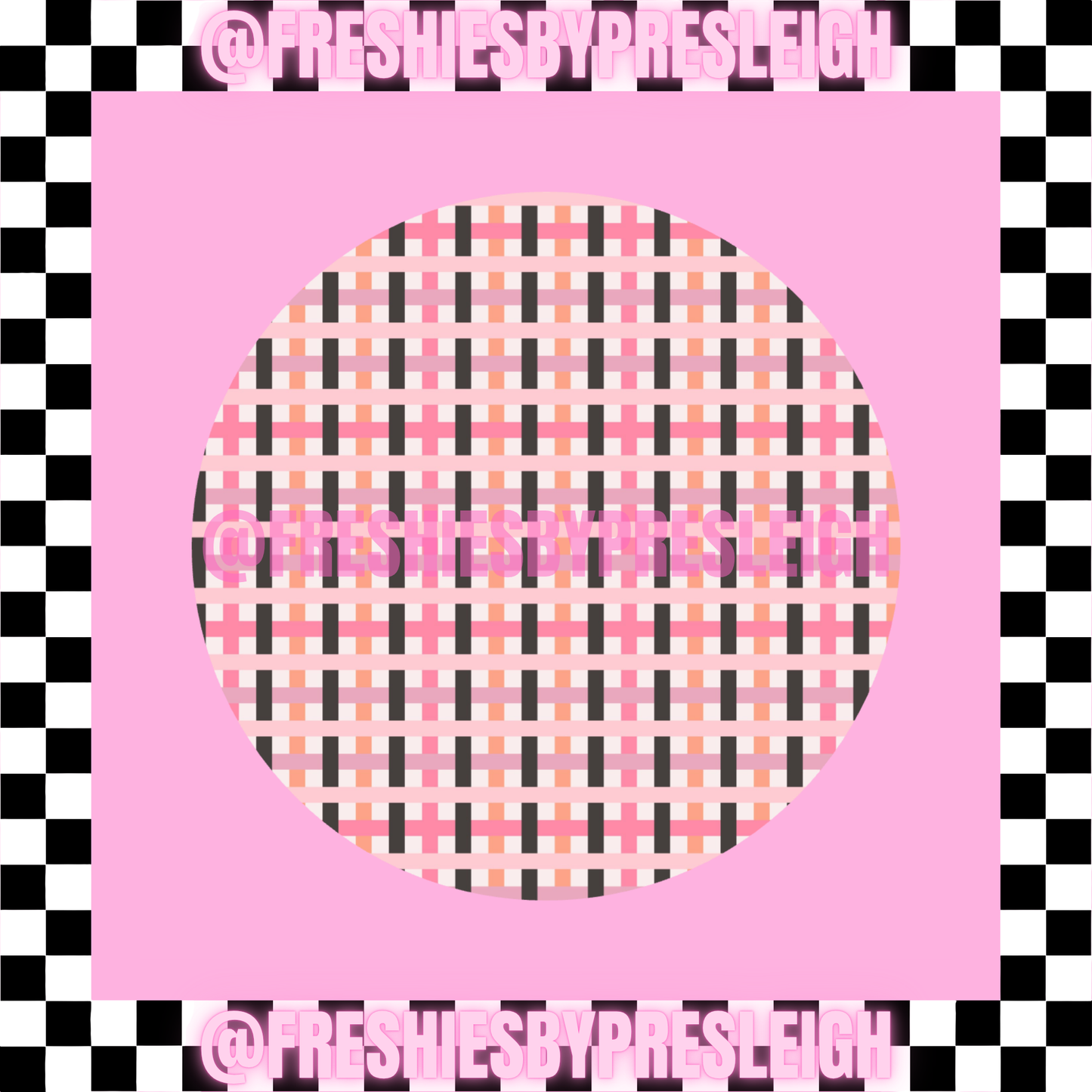 Fall Pattern (Round) Freshie Card Stock