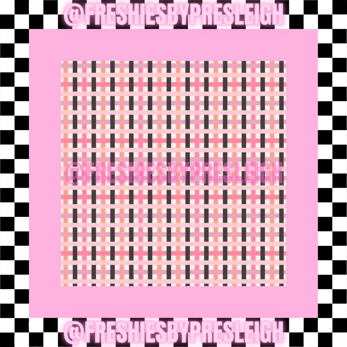 Fall Pattern (Square) Freshie Card Stock