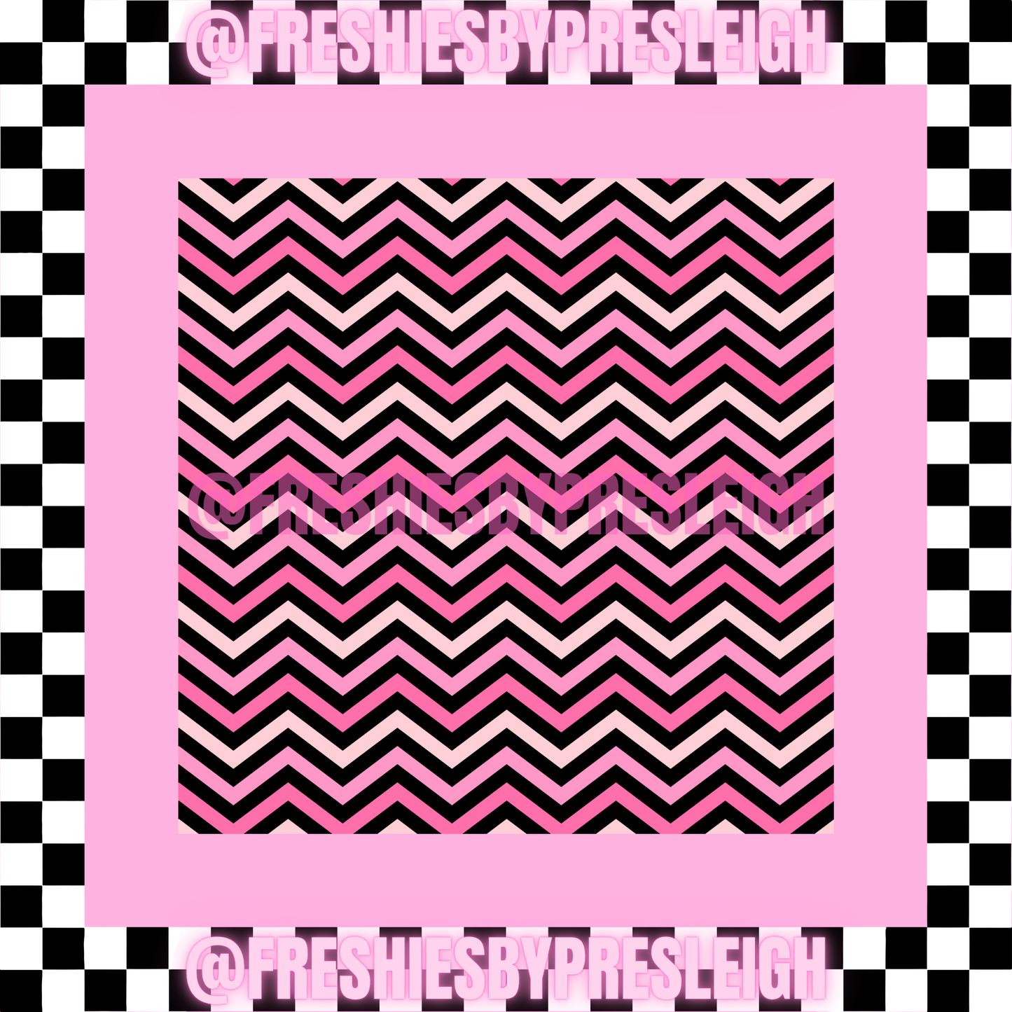 Fall Chevron (Square) Freshie Card Stock