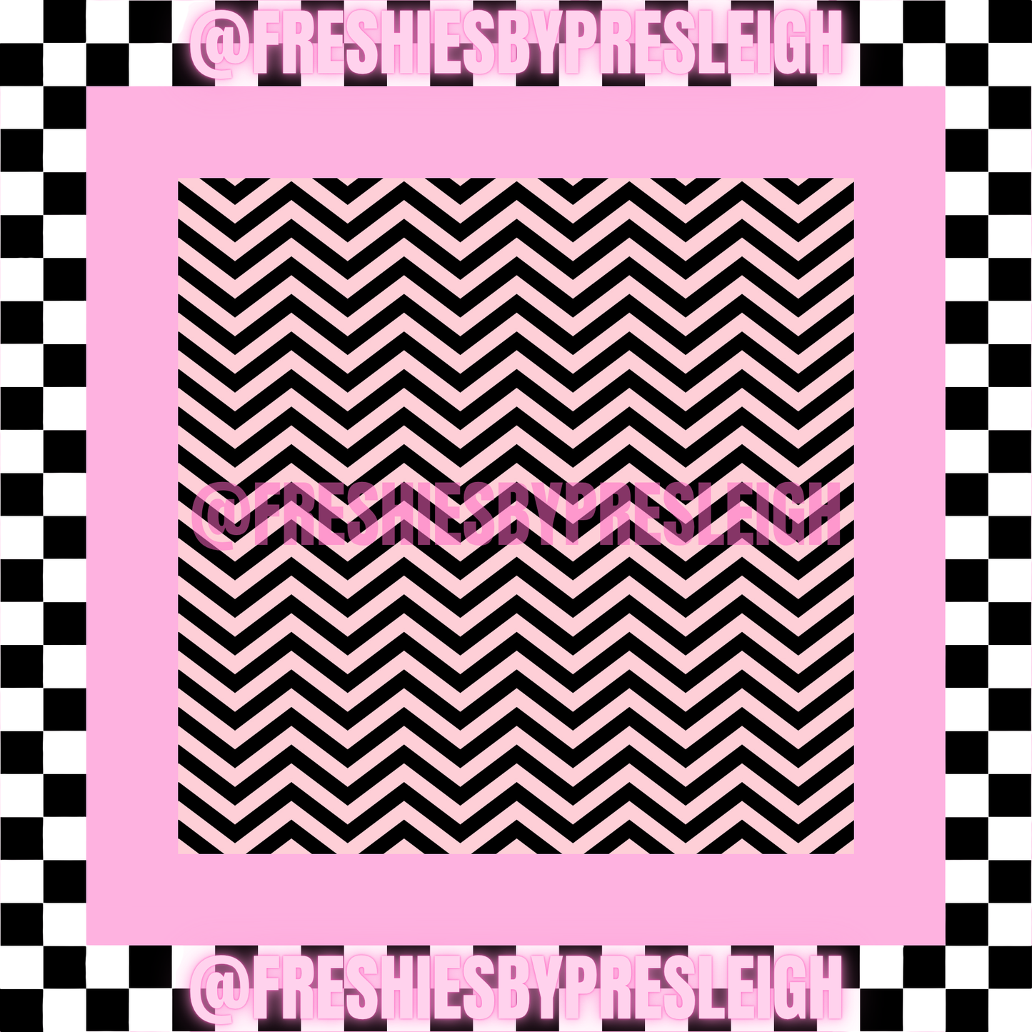 Fall Chevron (Square) Freshie Card Stock