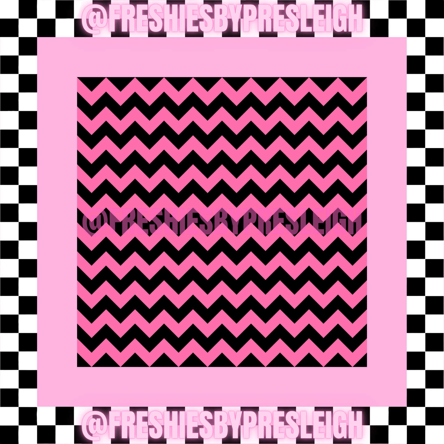 Fall Chevron (Square) Freshie Card Stock