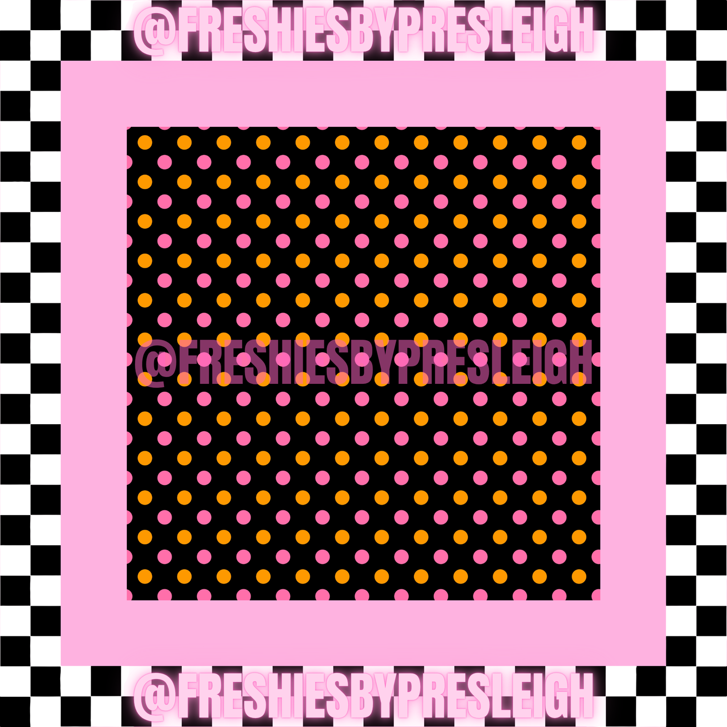 Fall Polka Dot (Square) Freshie Card Stock