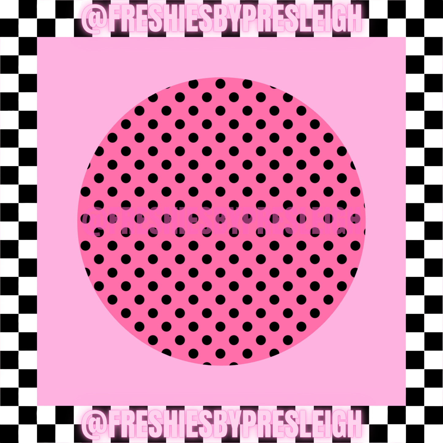 Fall Polka Dot (Round) Freshie Card Stock