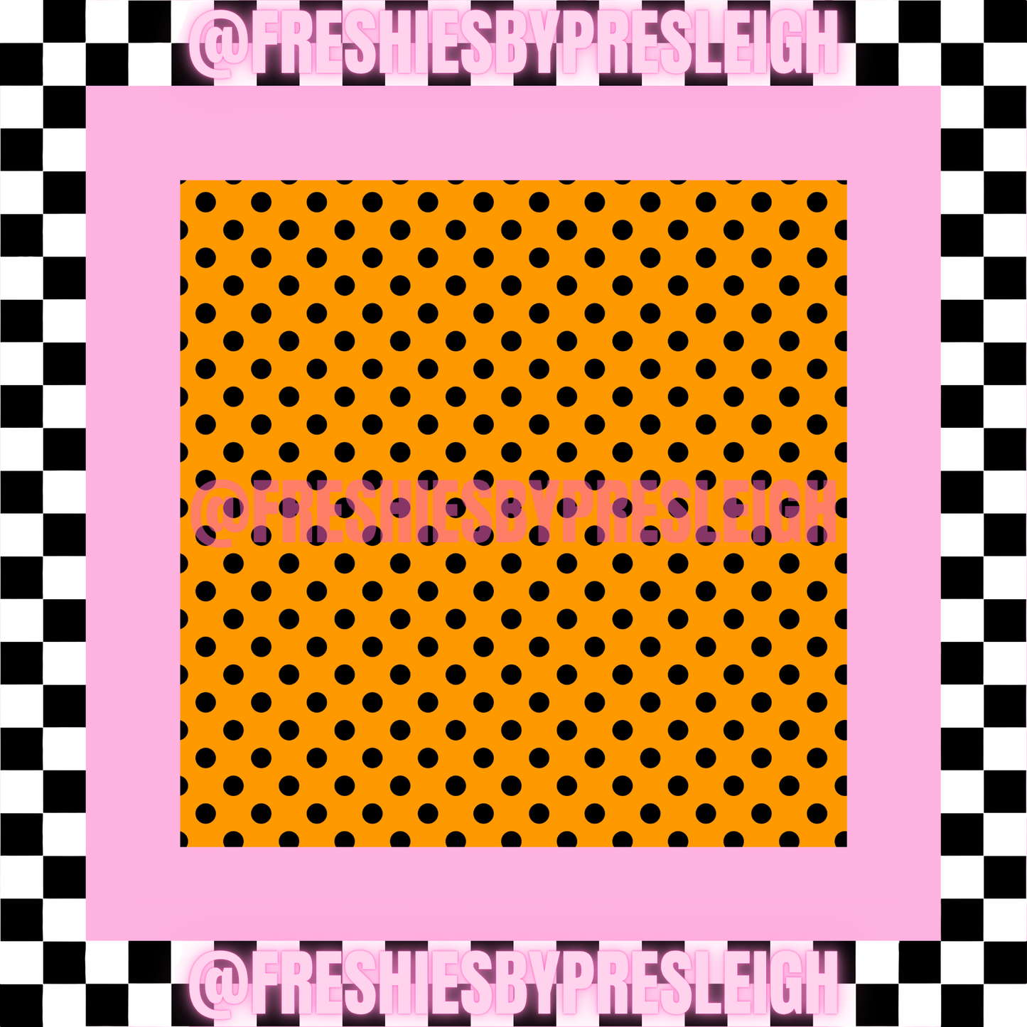 Fall Polka Dot (Square) Freshie Card Stock