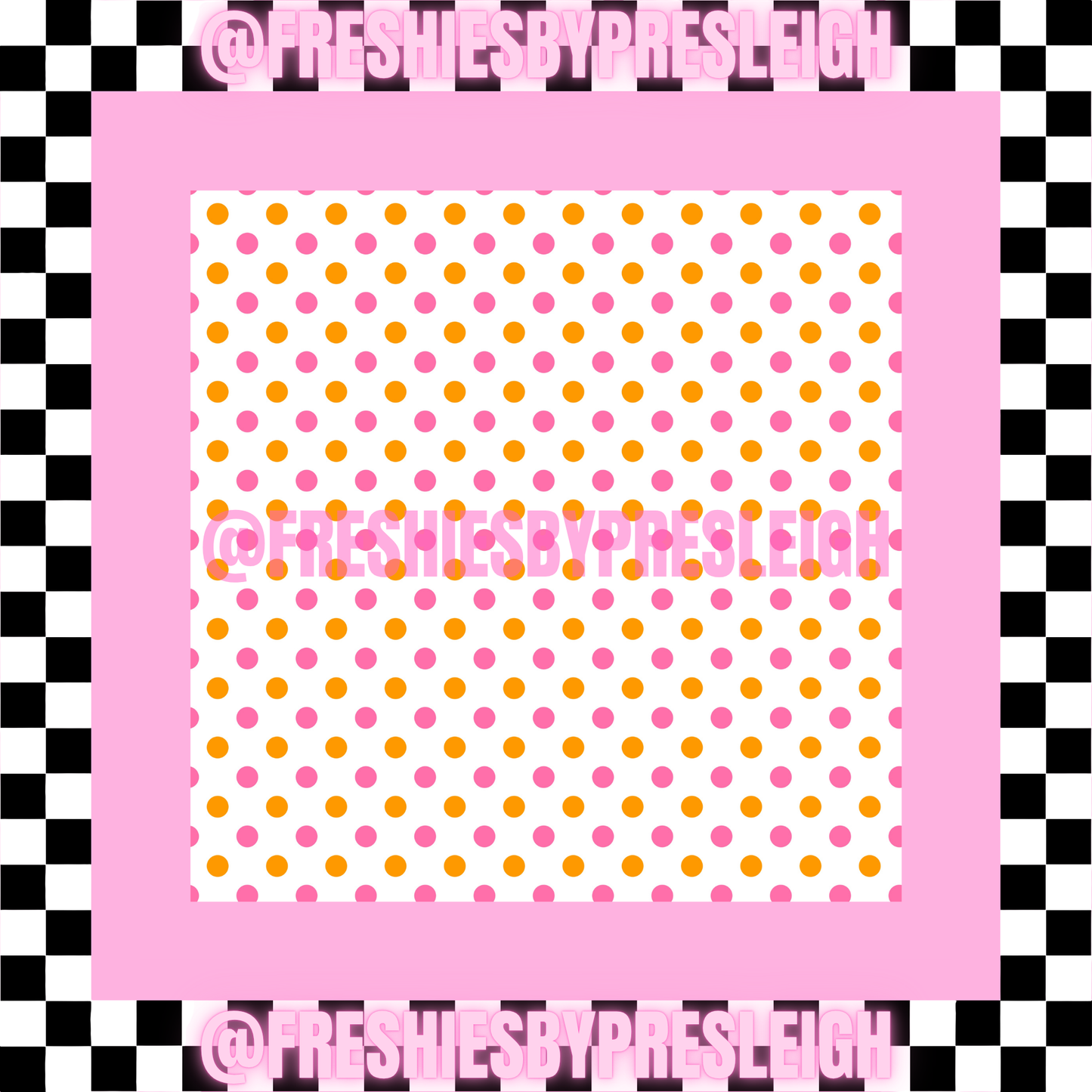 Fall Polka Dot (Square) Freshie Card Stock