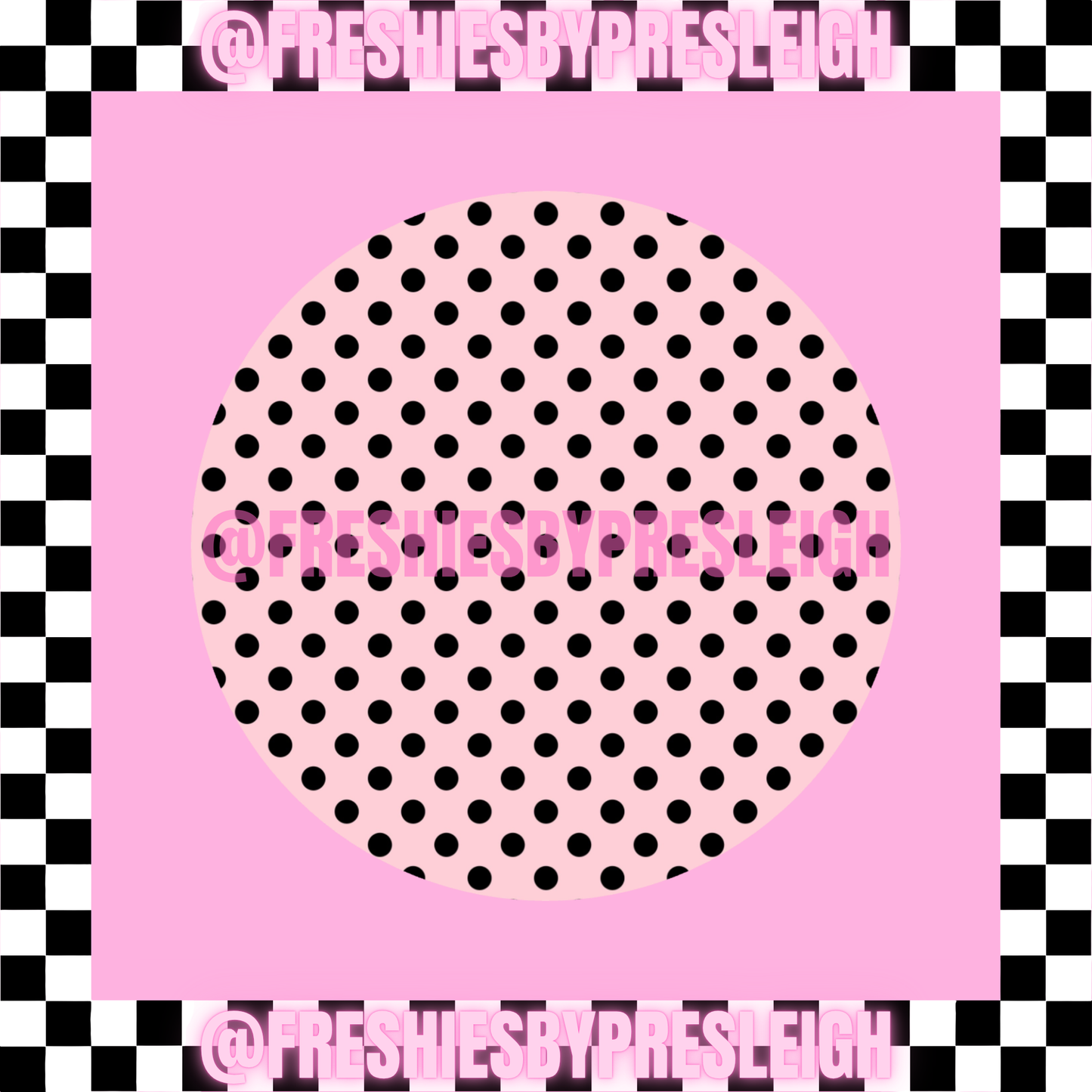 Fall Polka Dot (Round) Freshie Card Stock