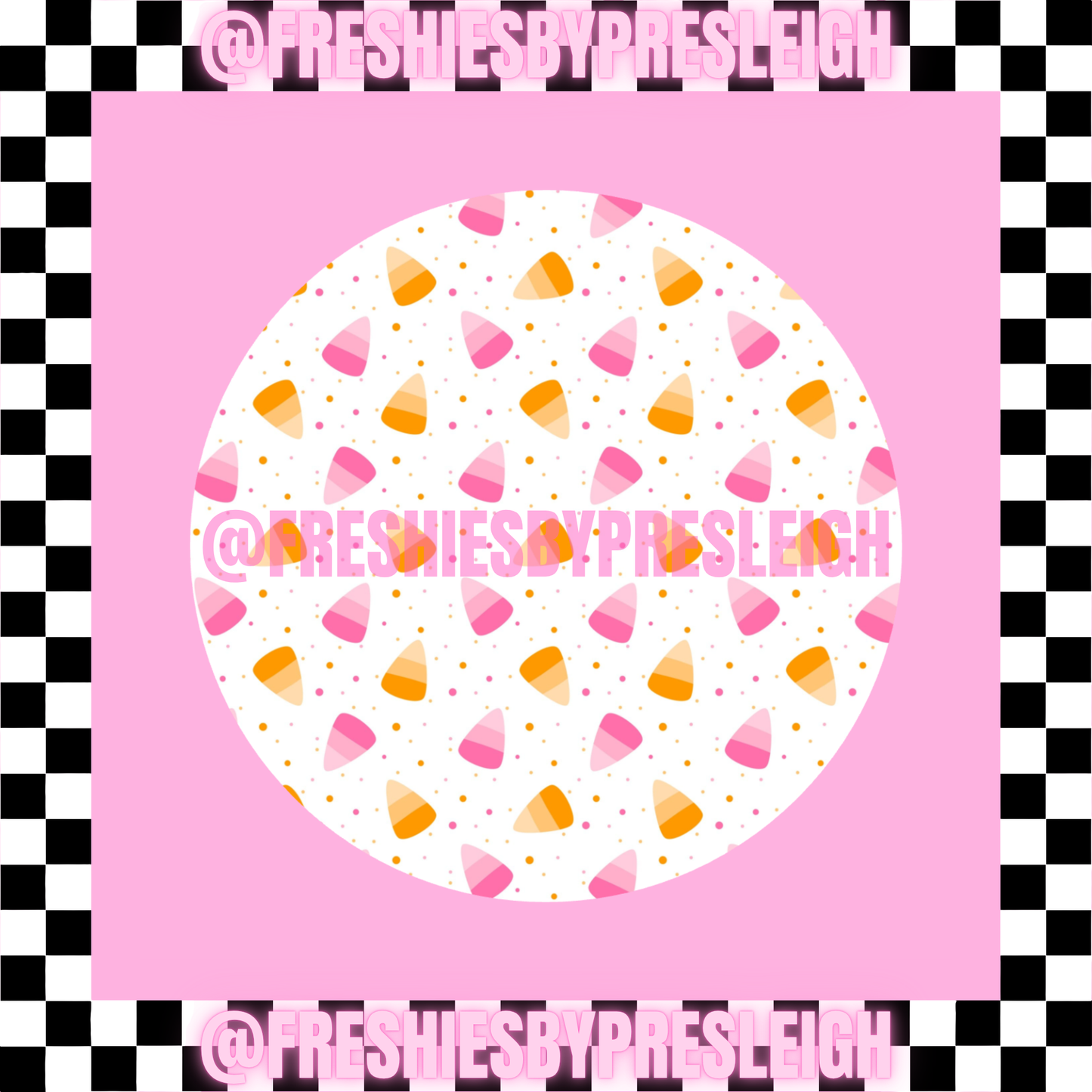 Fall Themed (Round) Freshie Card Stock