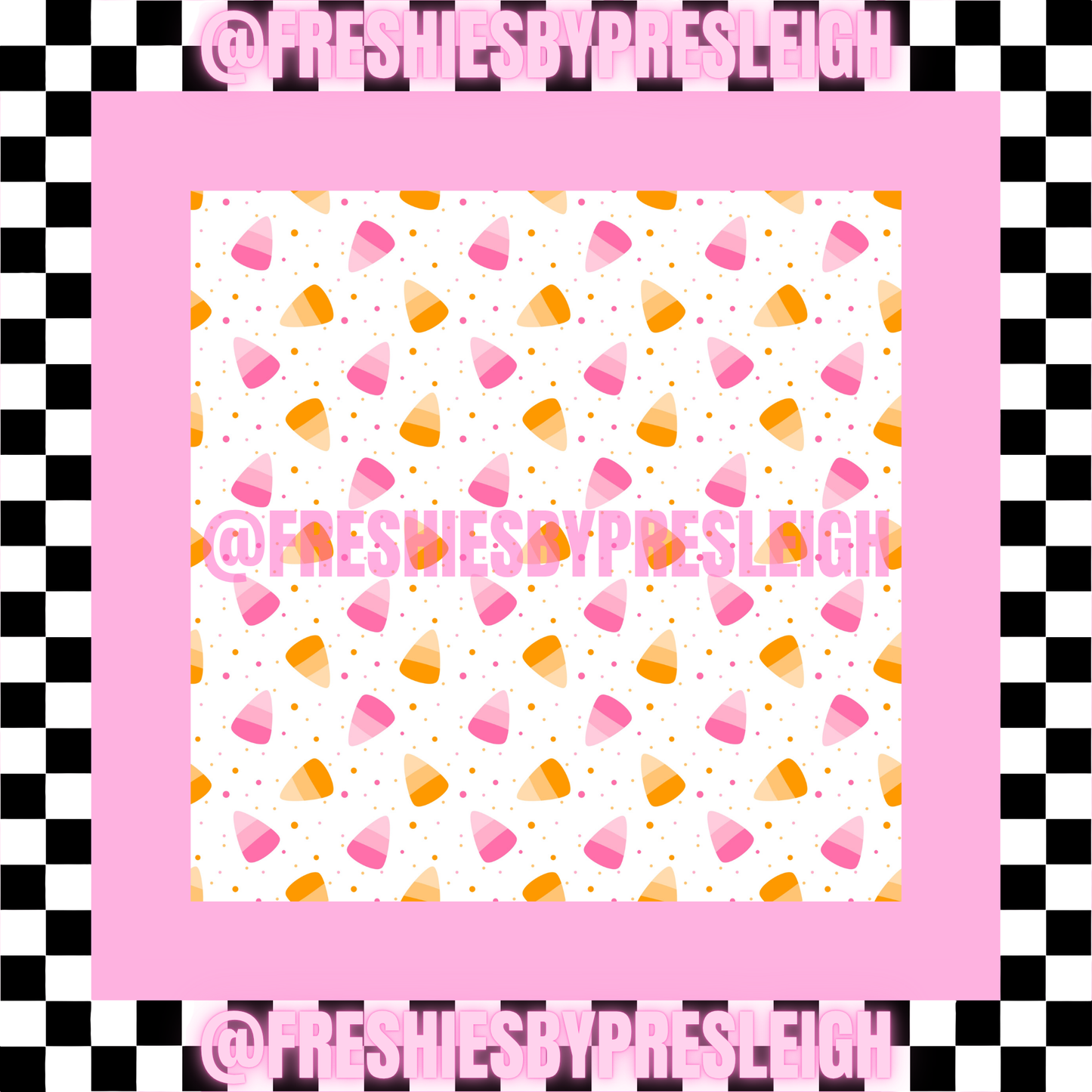 Fall Themed (Square) Freshie Card Stock
