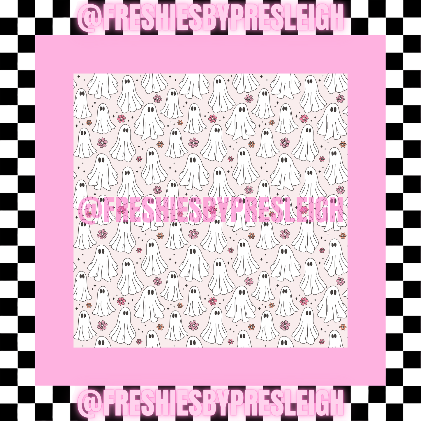 Fall Ghost (Square) Freshie Card Stock