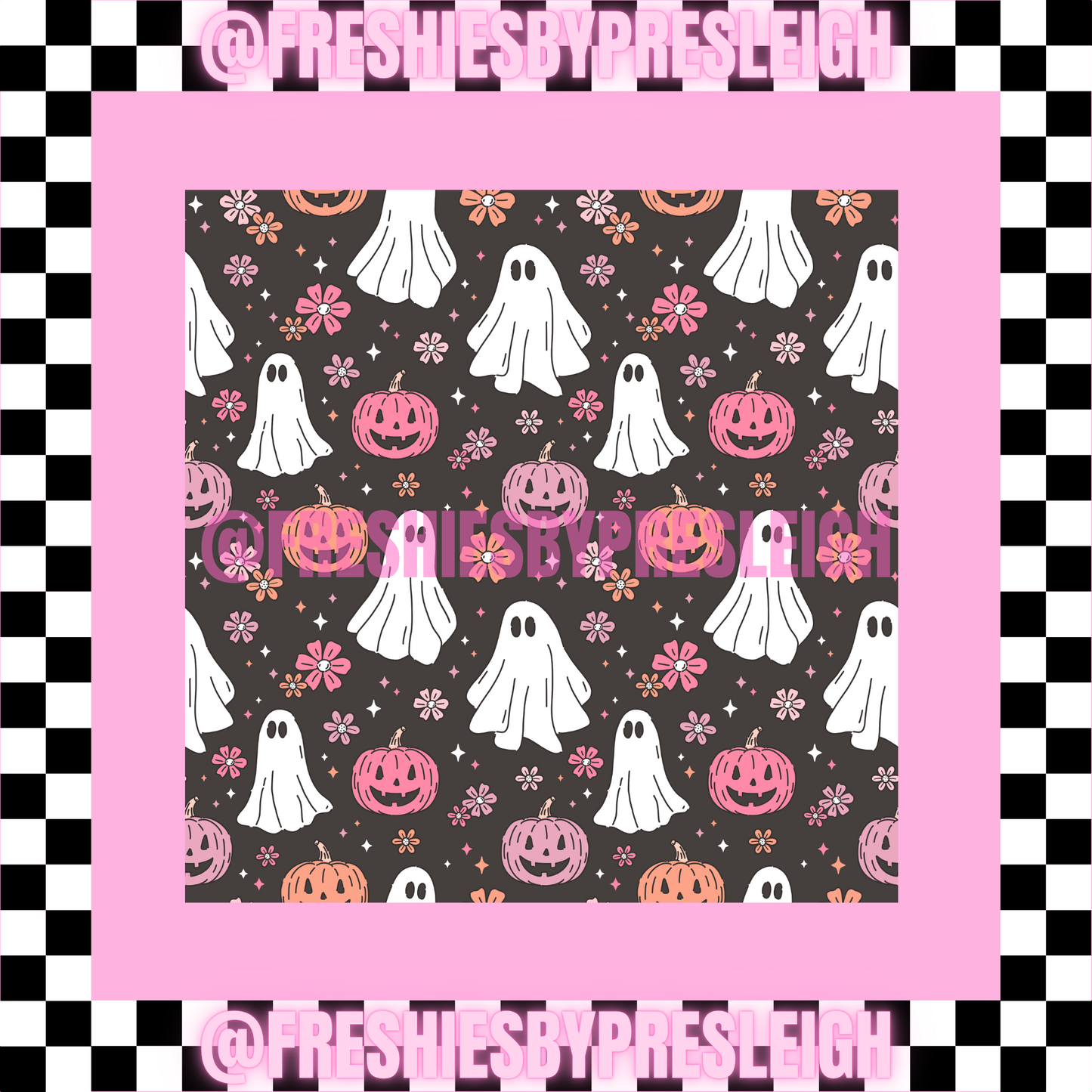 Fall Ghost (Square) Freshie Card Stock