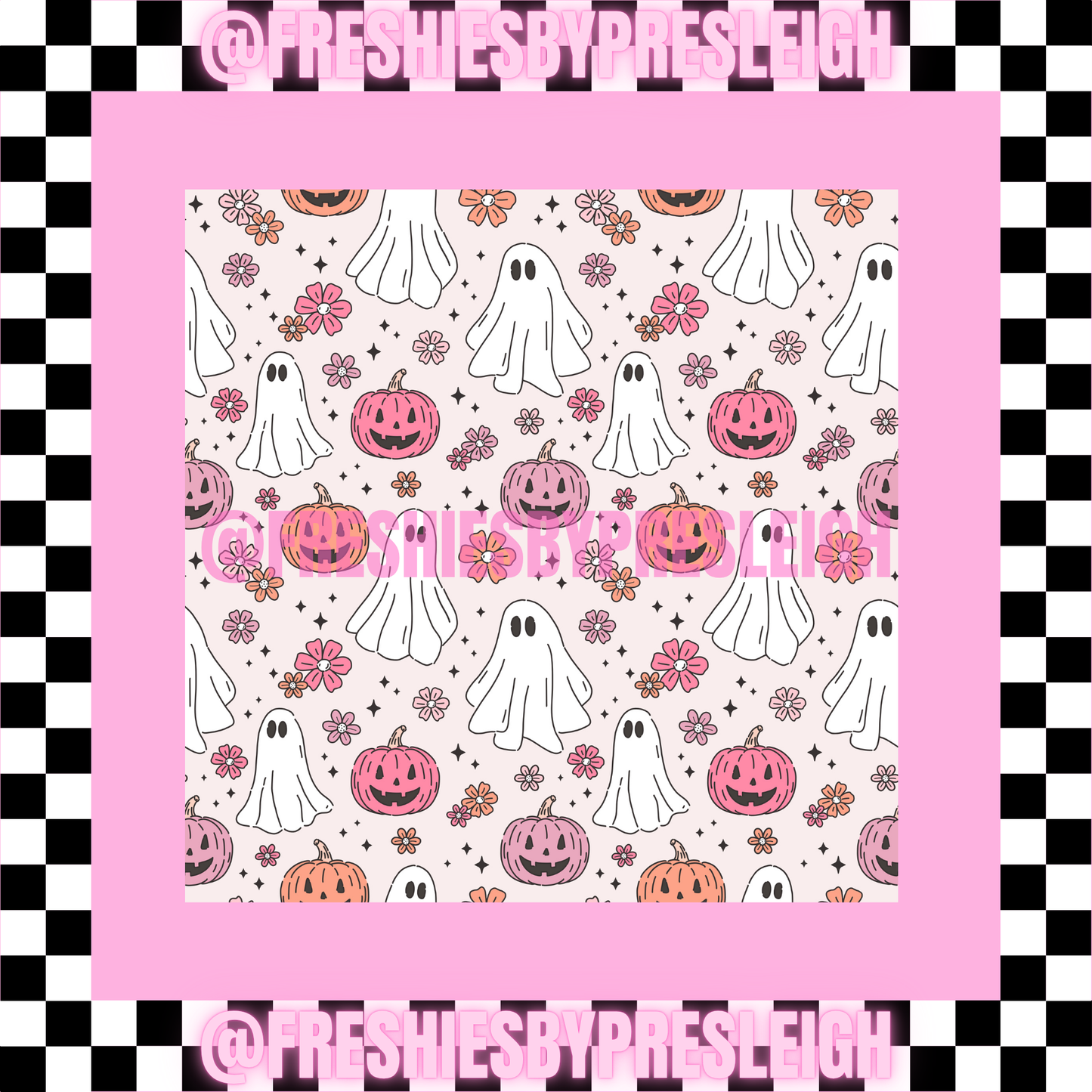 Fall Ghost (Square) Freshie Card Stock