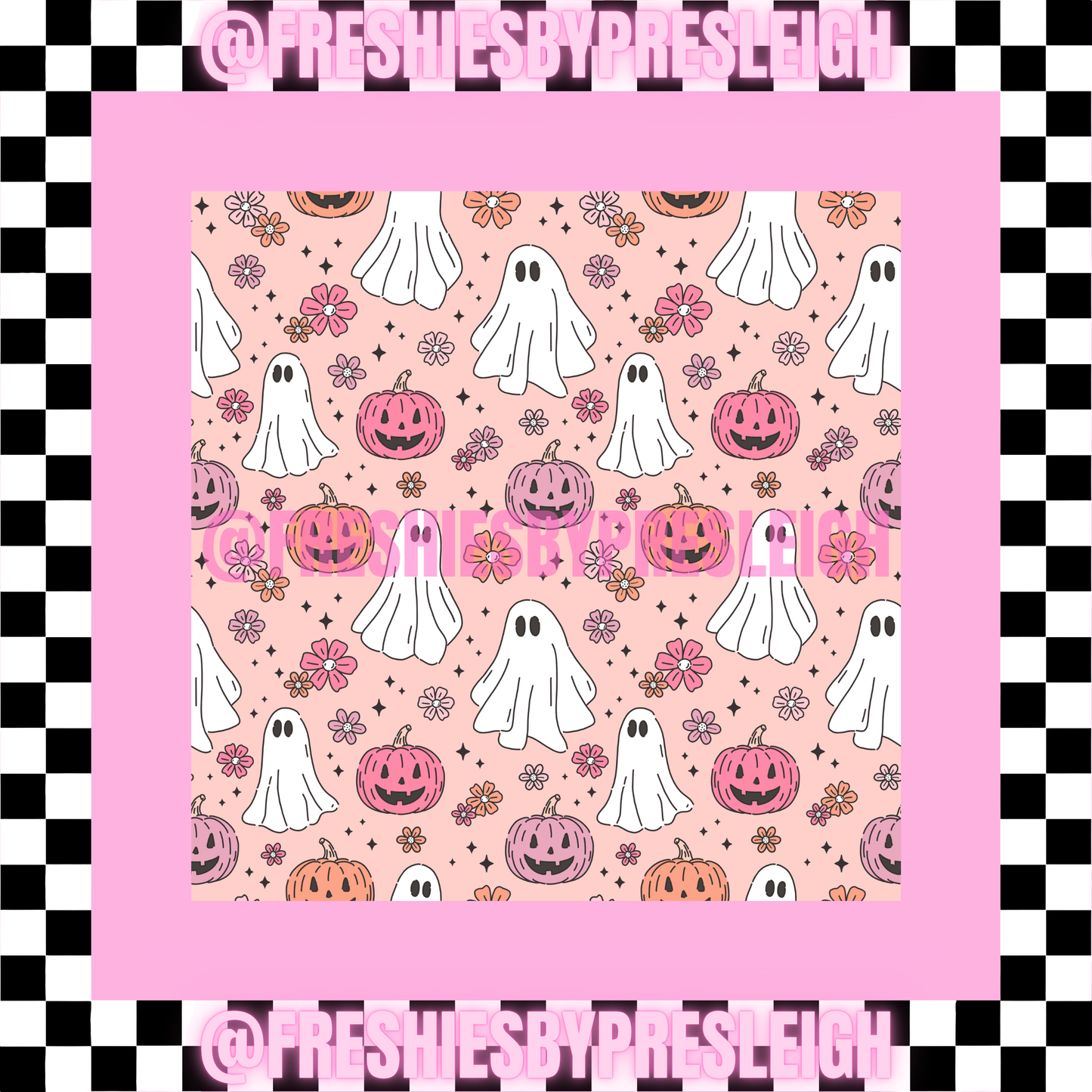 Fall Ghost (Square) Freshie Card Stock