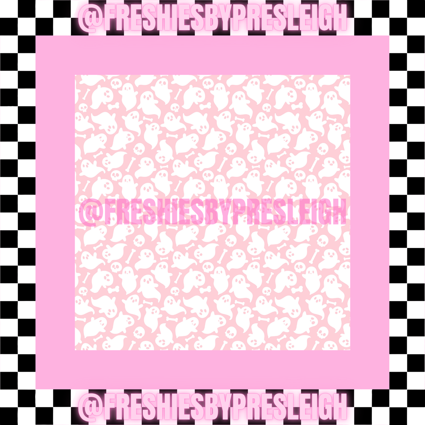 Fall Ghost (Square) Freshie Card Stock