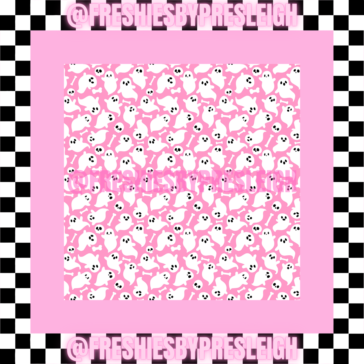 Fall Ghost (Square) Freshie Card Stock