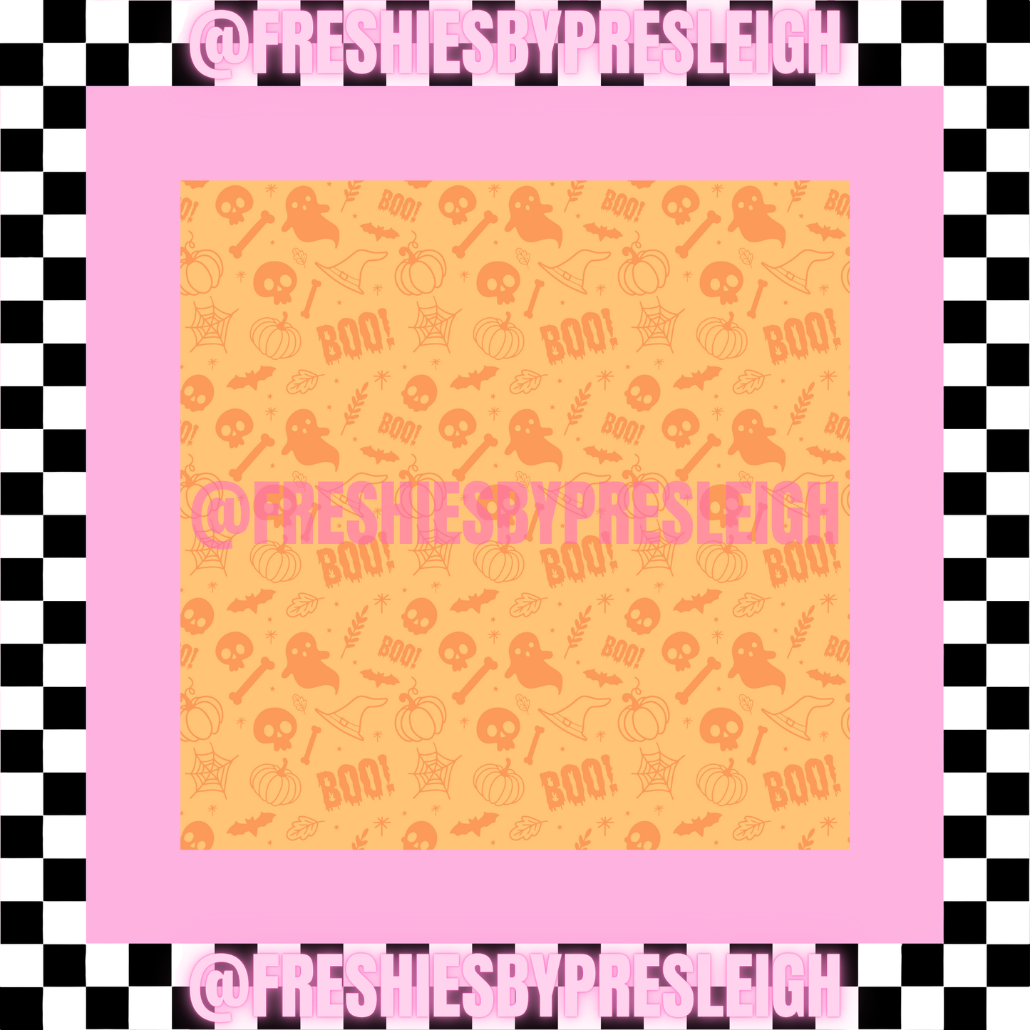 Fall Ghost (Square) Freshie Card Stock