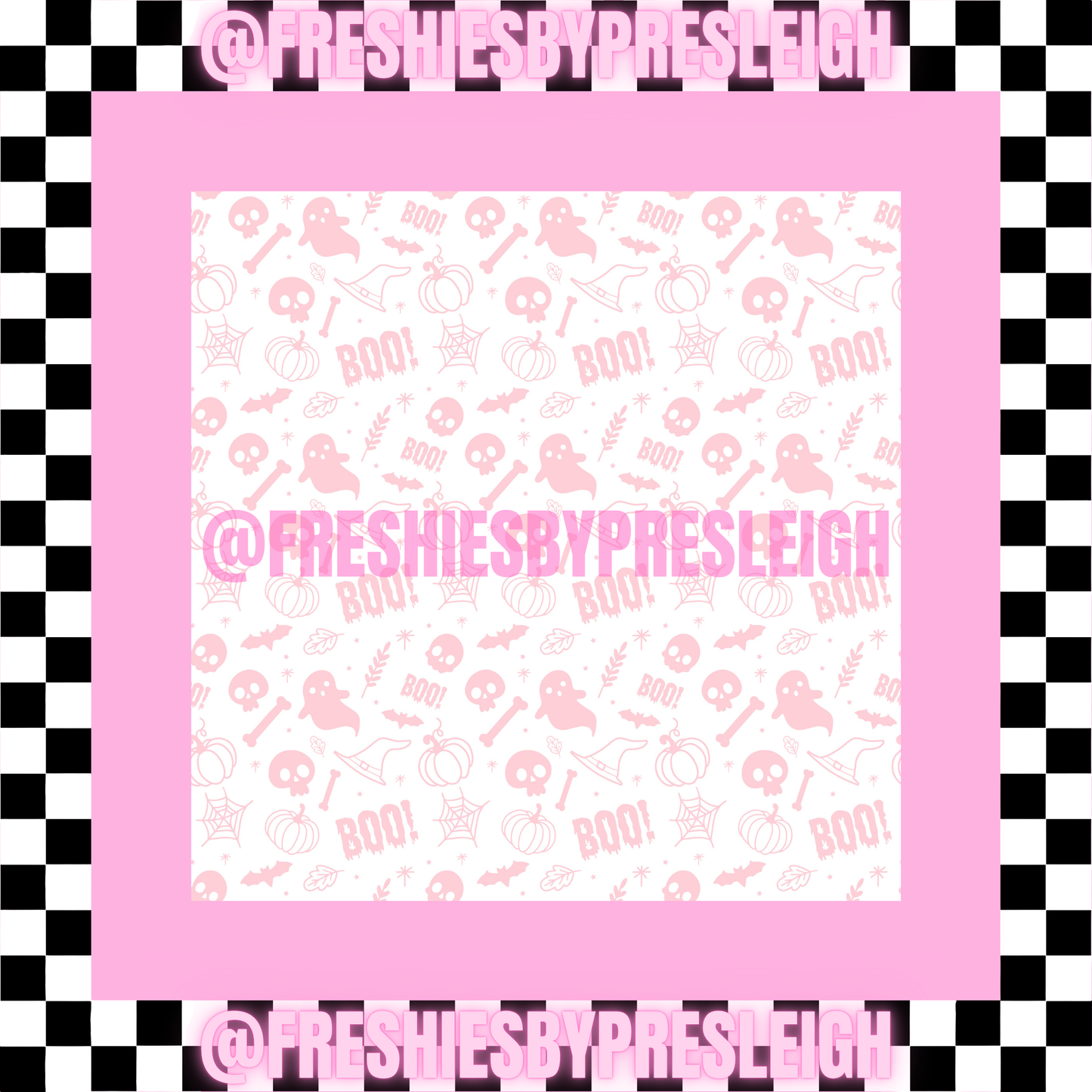 Fall Ghost (Square) Freshie Card Stock