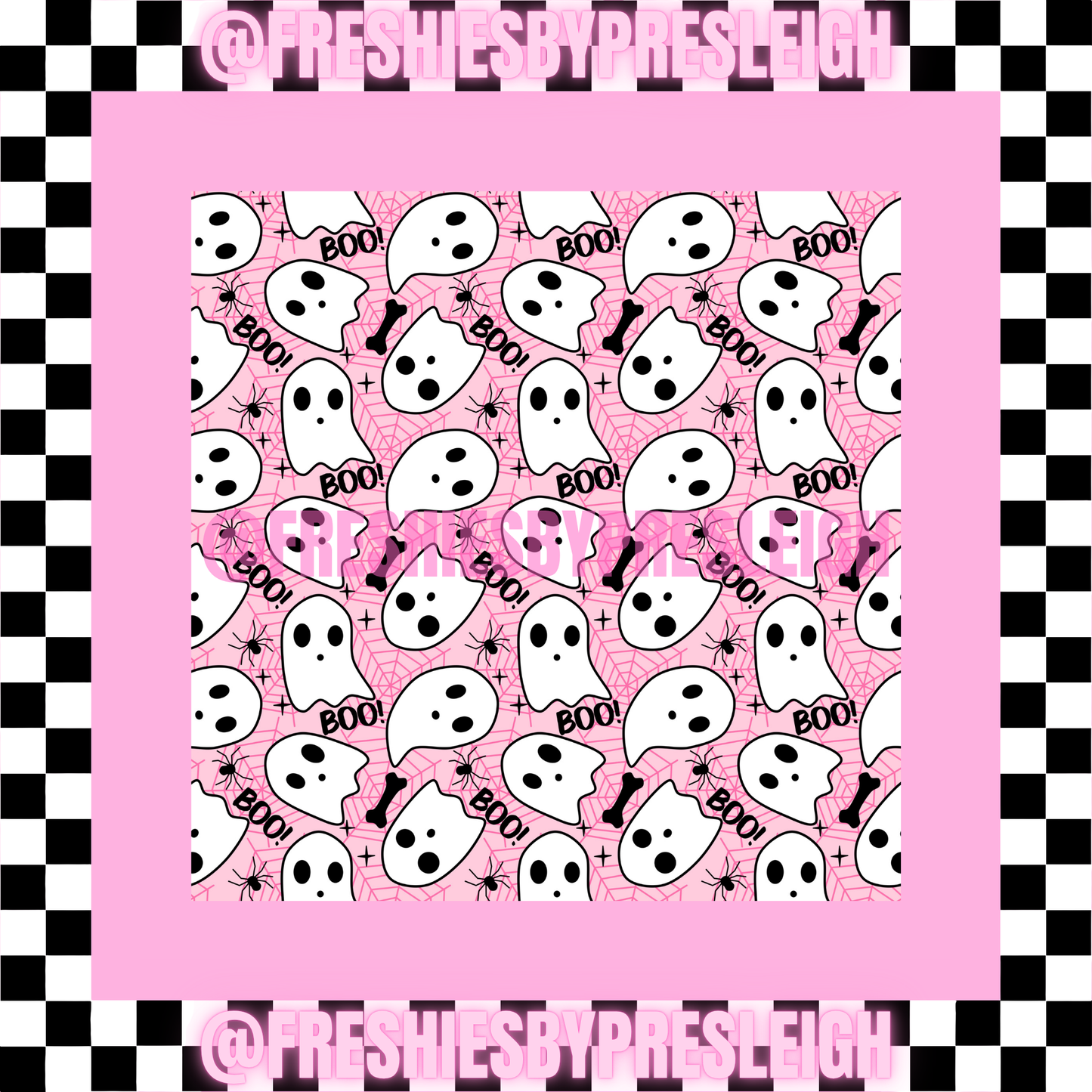 Fall Ghost (Square) Freshie Card Stock
