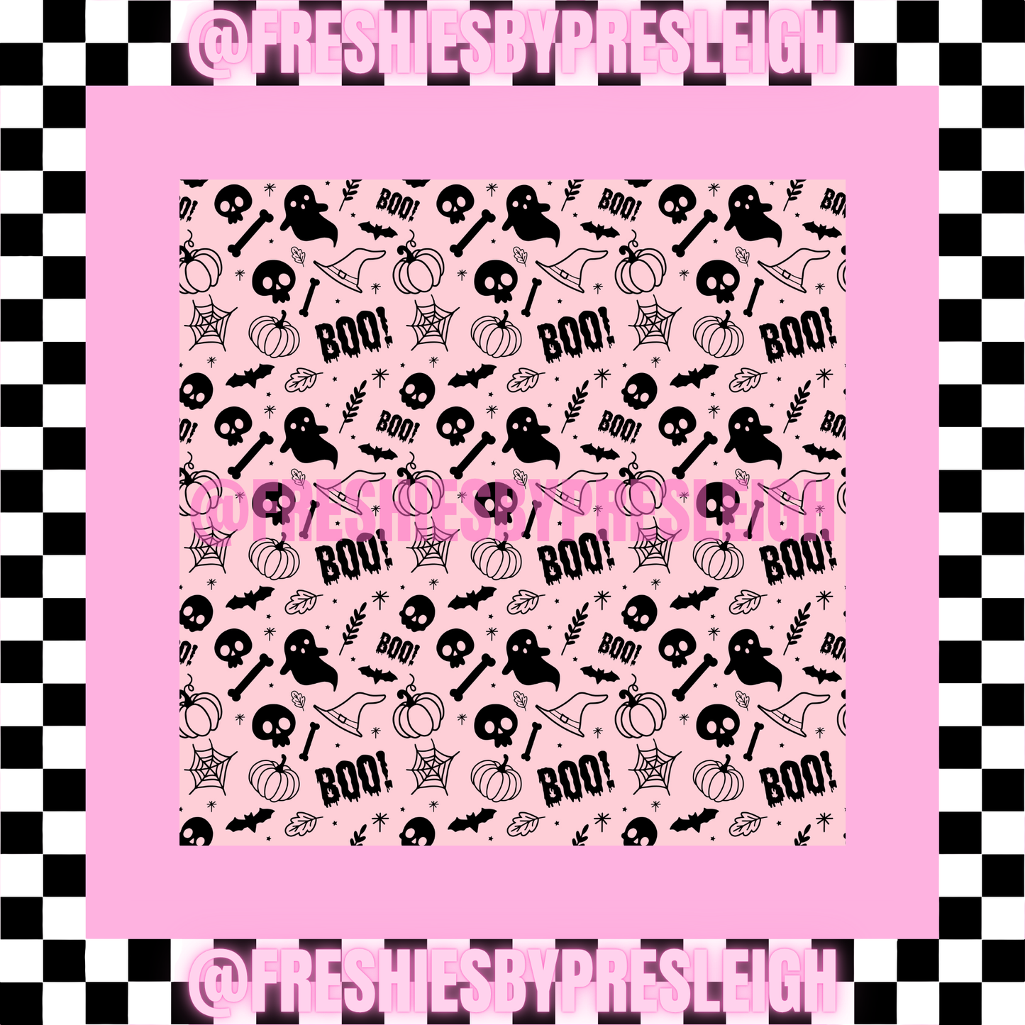 Fall Ghost (Square) Freshie Card Stock