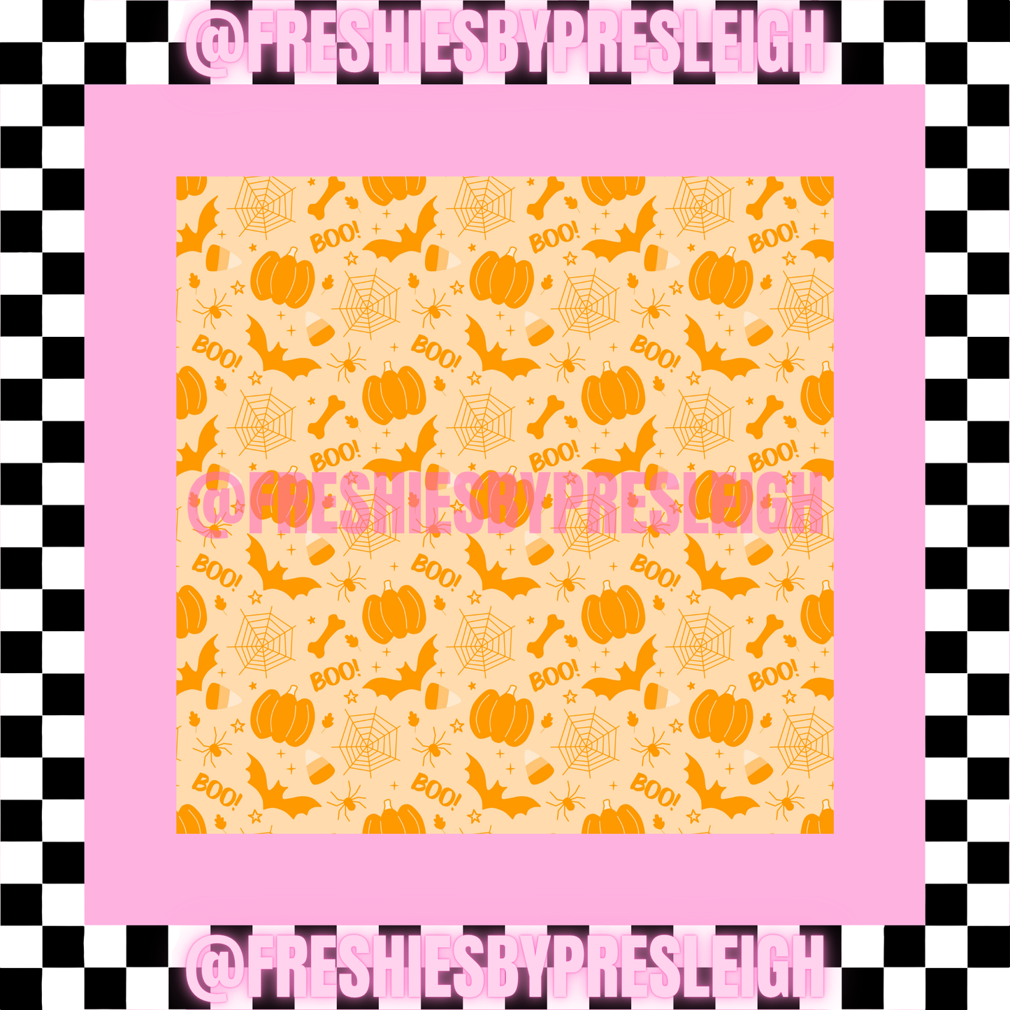 Fall Ghost (Square) Freshie Card Stock