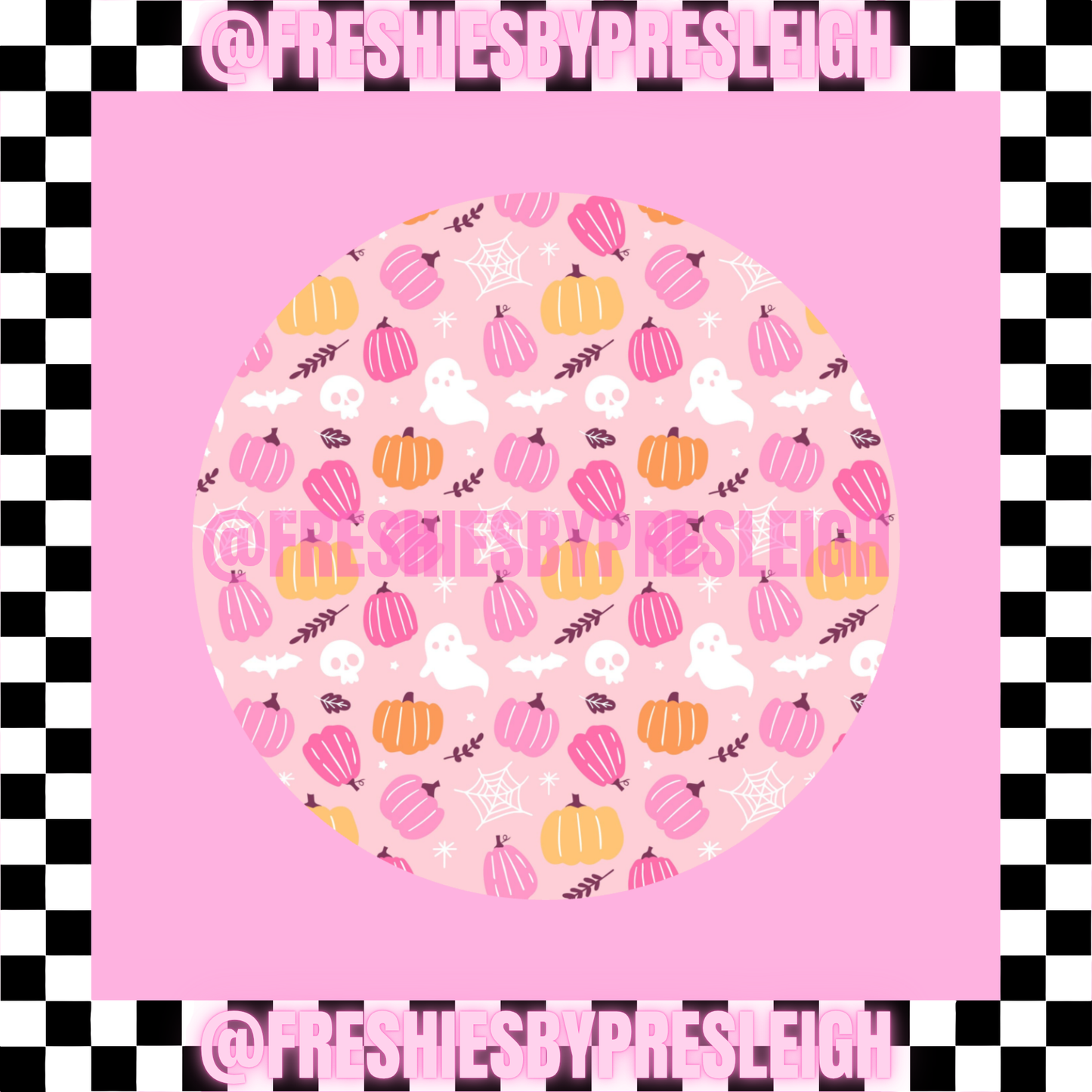 Fall Ghost (Round) Freshie Card Stock
