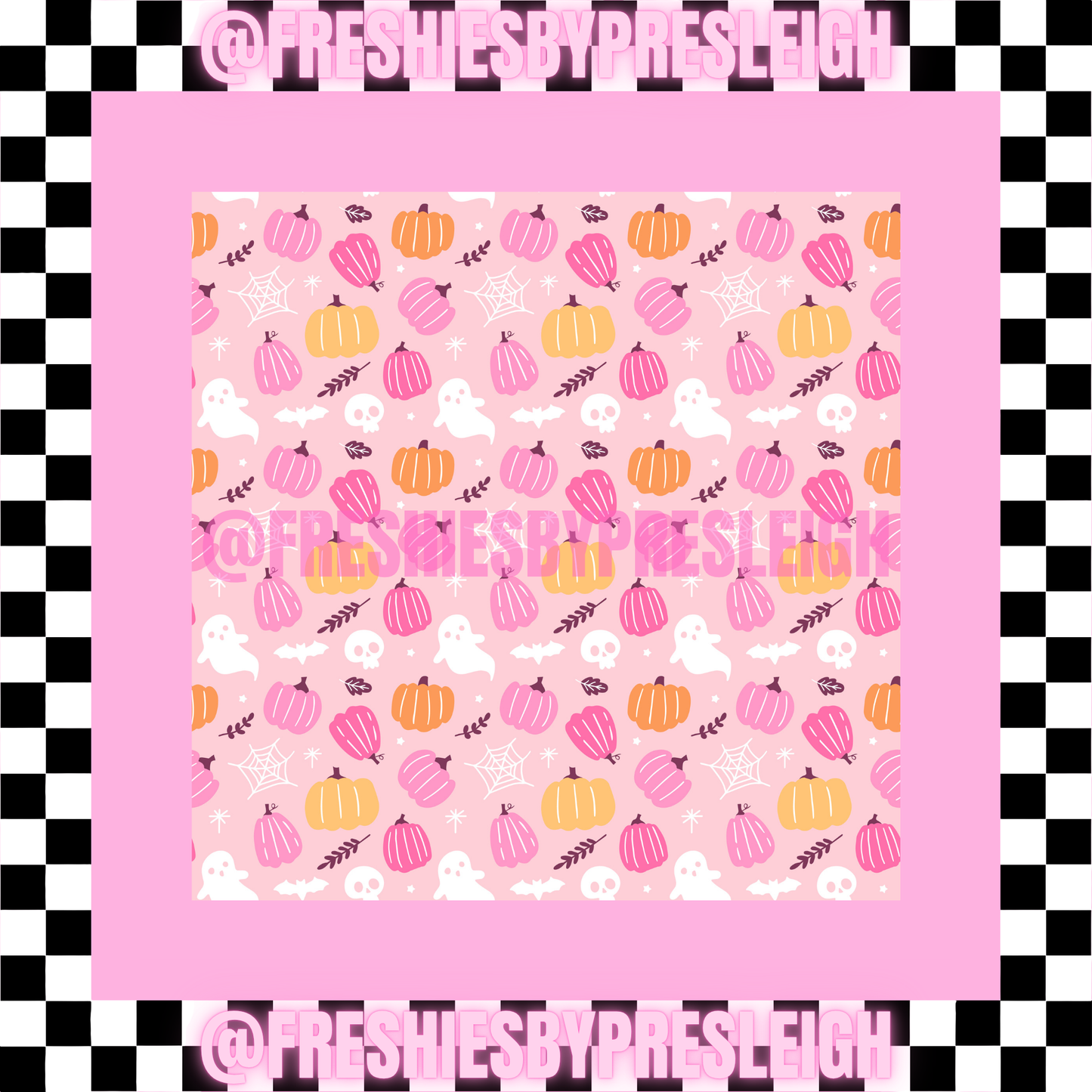 Fall Ghost (Square) Freshie Card Stock