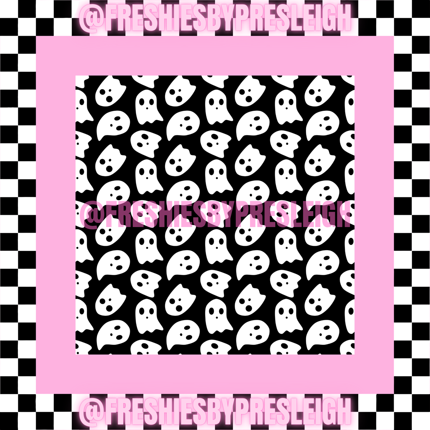 Fall Ghost (Square) Freshie Card Stock