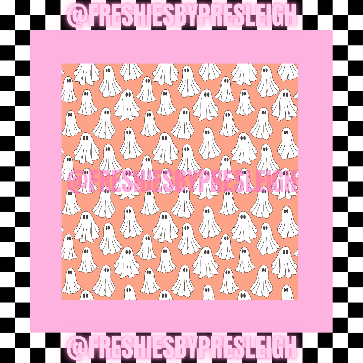Fall Ghost (Square) Freshie Card Stock