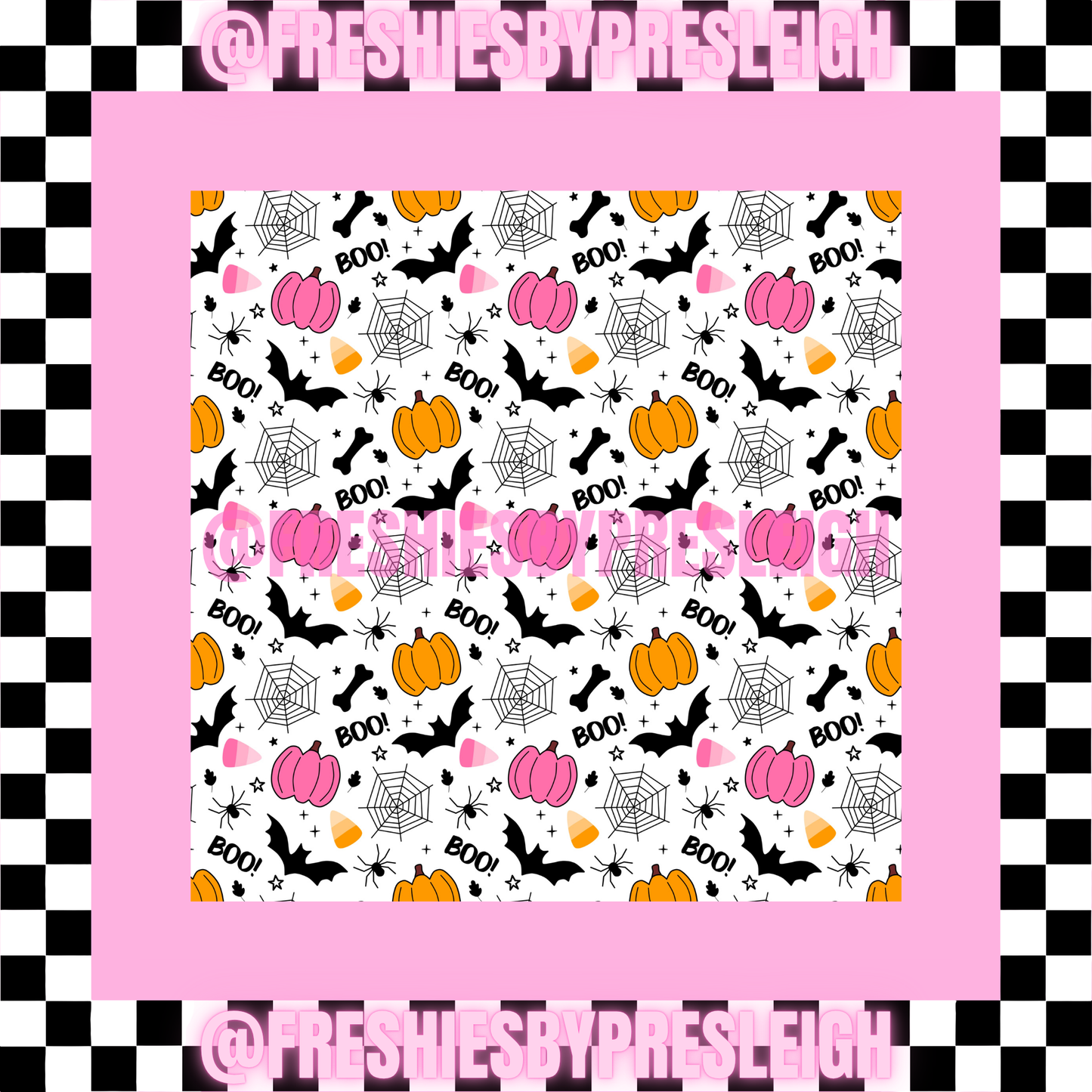 Fall Pumpkin (Square) Freshie Card Stock
