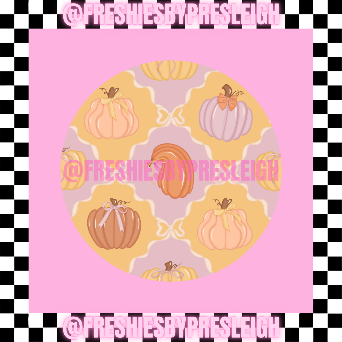 Fall Vintage (Round) Freshie Card Stock