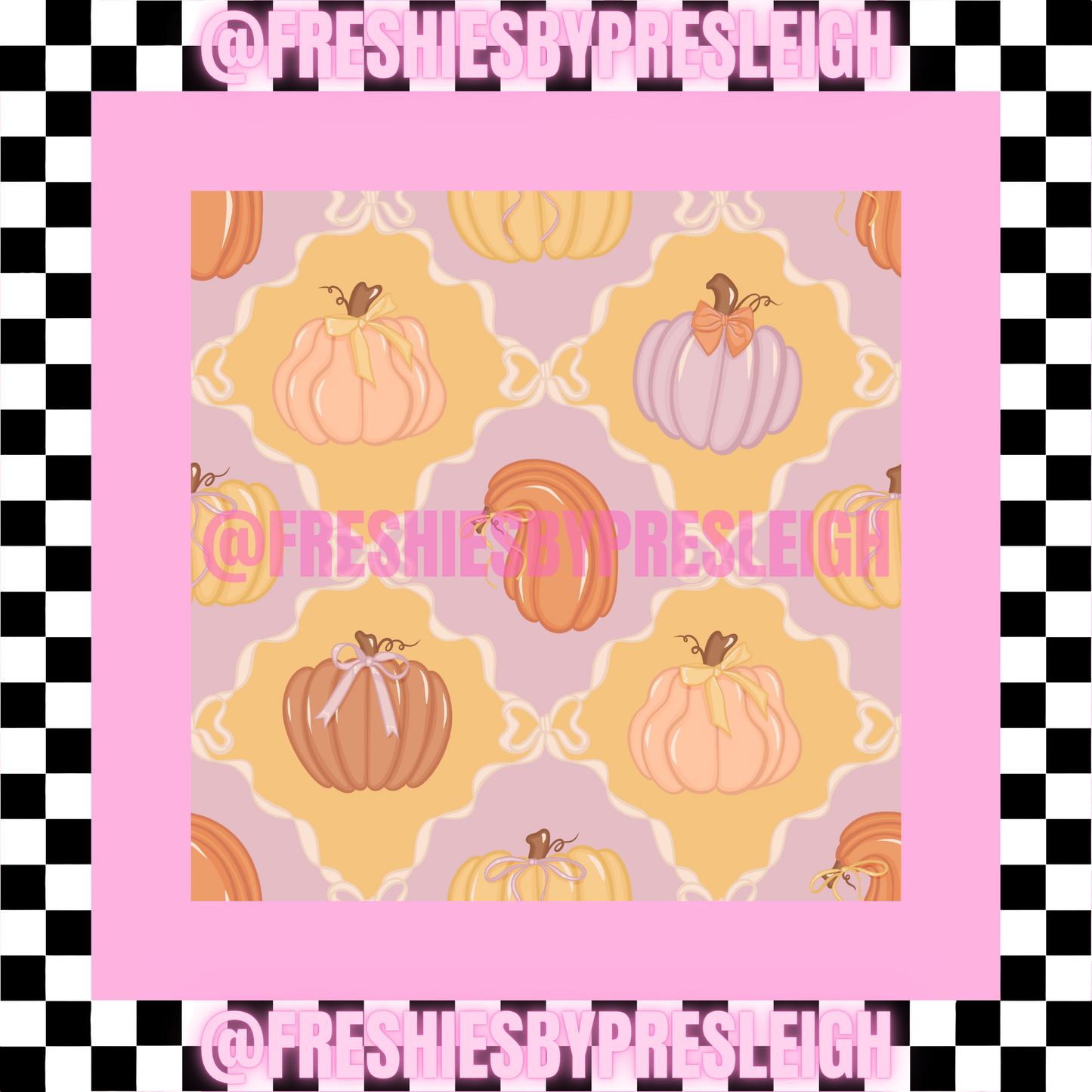 Fall Vintage (Square) Freshie Card Stock