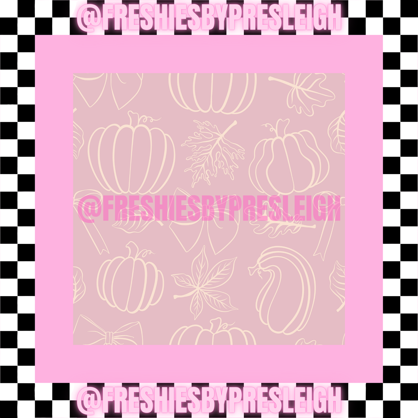 Fall Vintage (Square) Freshie Card Stock