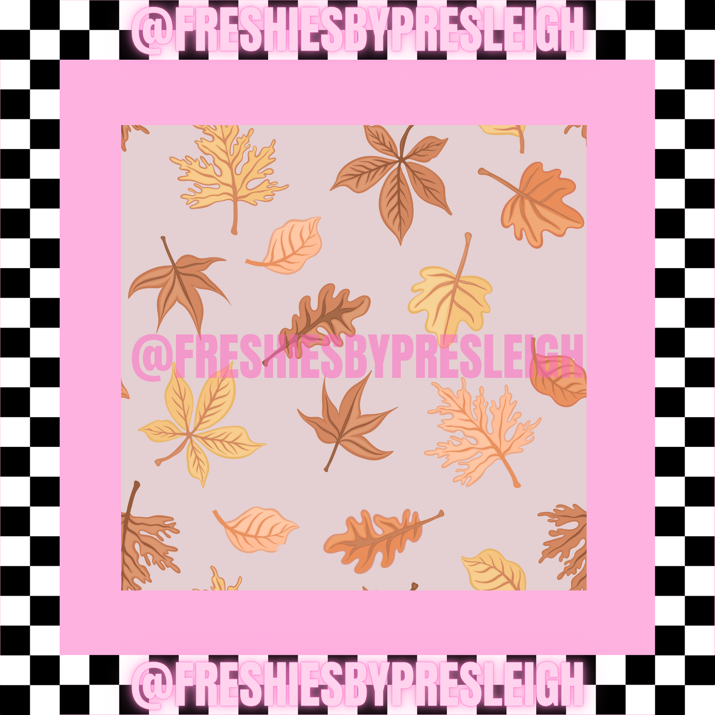 Fall Vintage (Square) Freshie Card Stock
