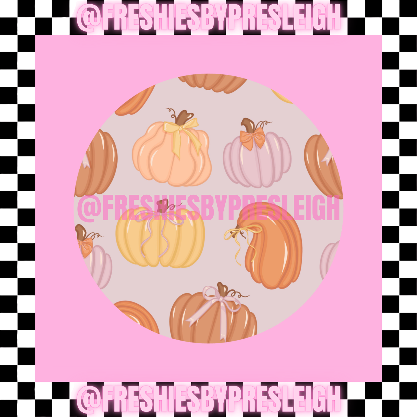 Fall Vintage (Round) Freshie Card Stock
