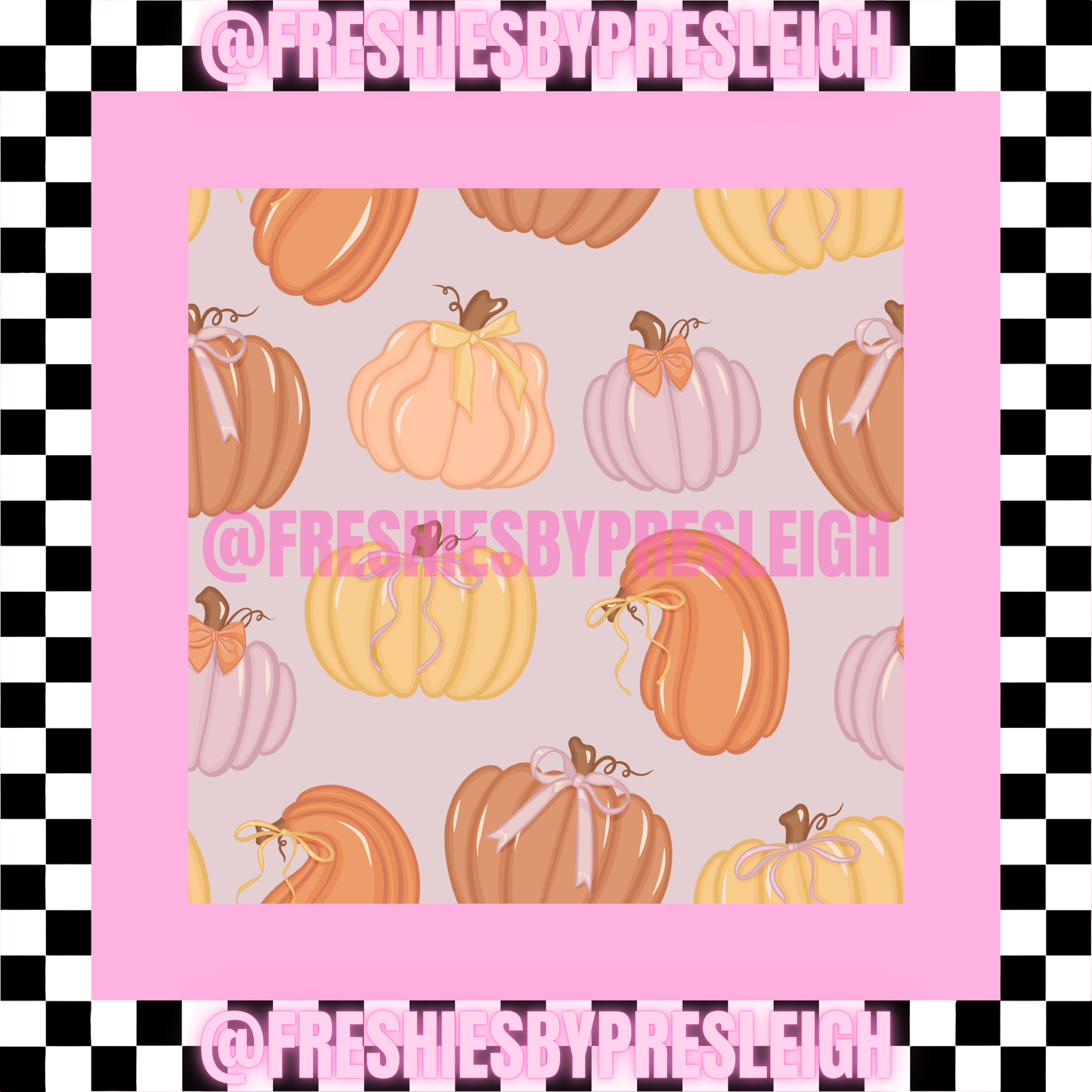 Fall Vintage (Square) Freshie Card Stock