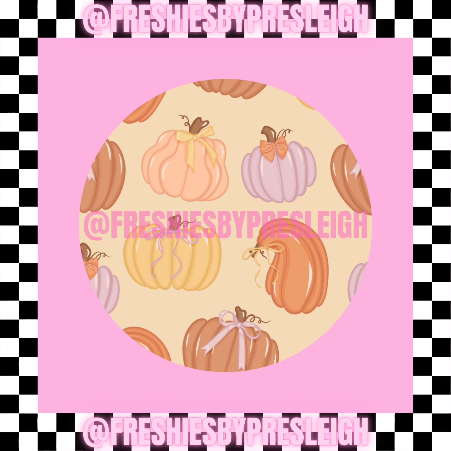 Fall Vintage (Round) Freshie Card Stock