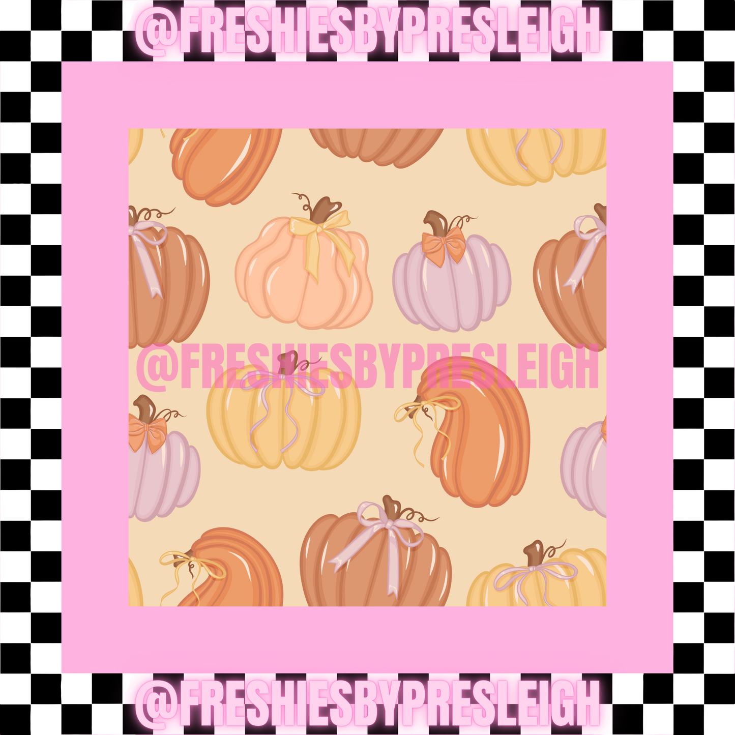 Fall Vintage (Square) Freshie Card Stock
