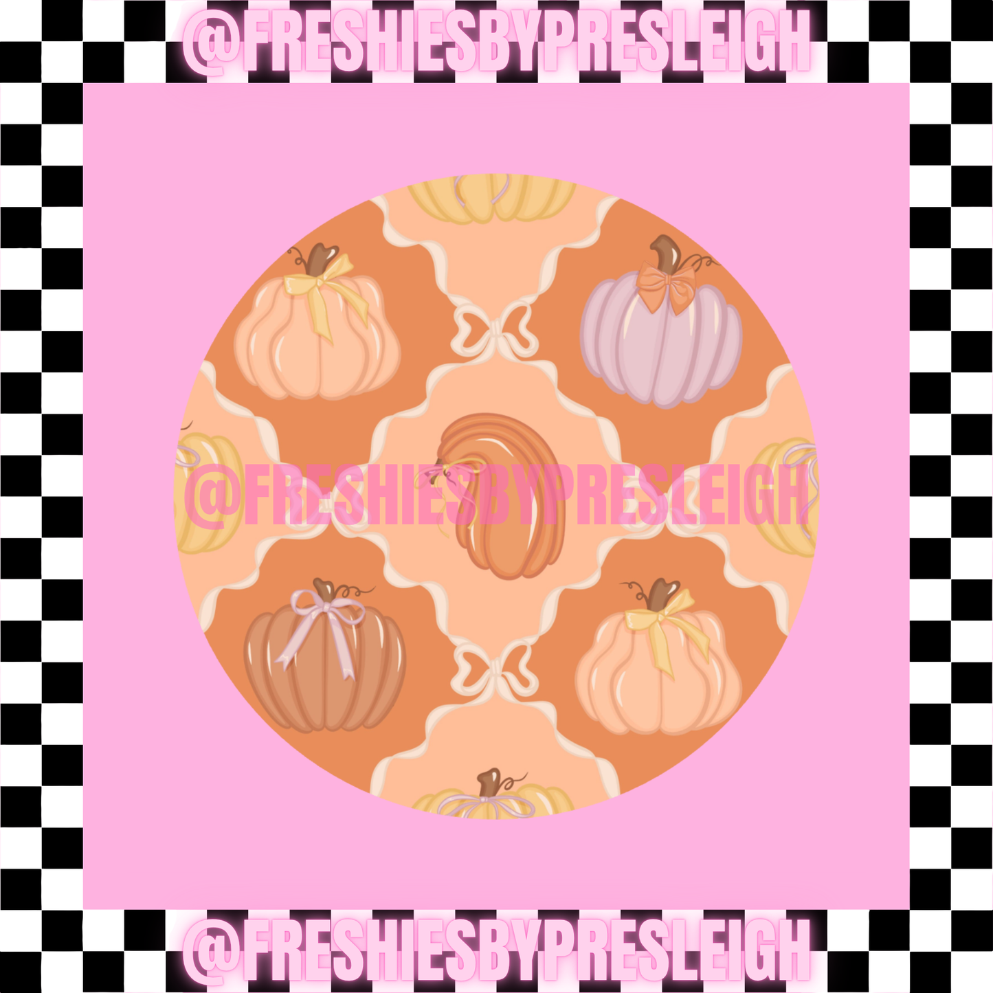 Fall Vintage (Round) Freshie Card Stock